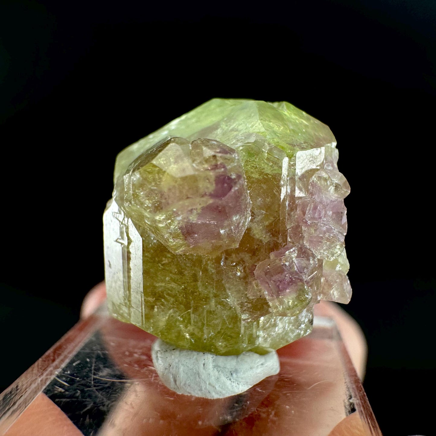 Vesuvianite (Canada) | green & purple crystal, rare mineral specimen