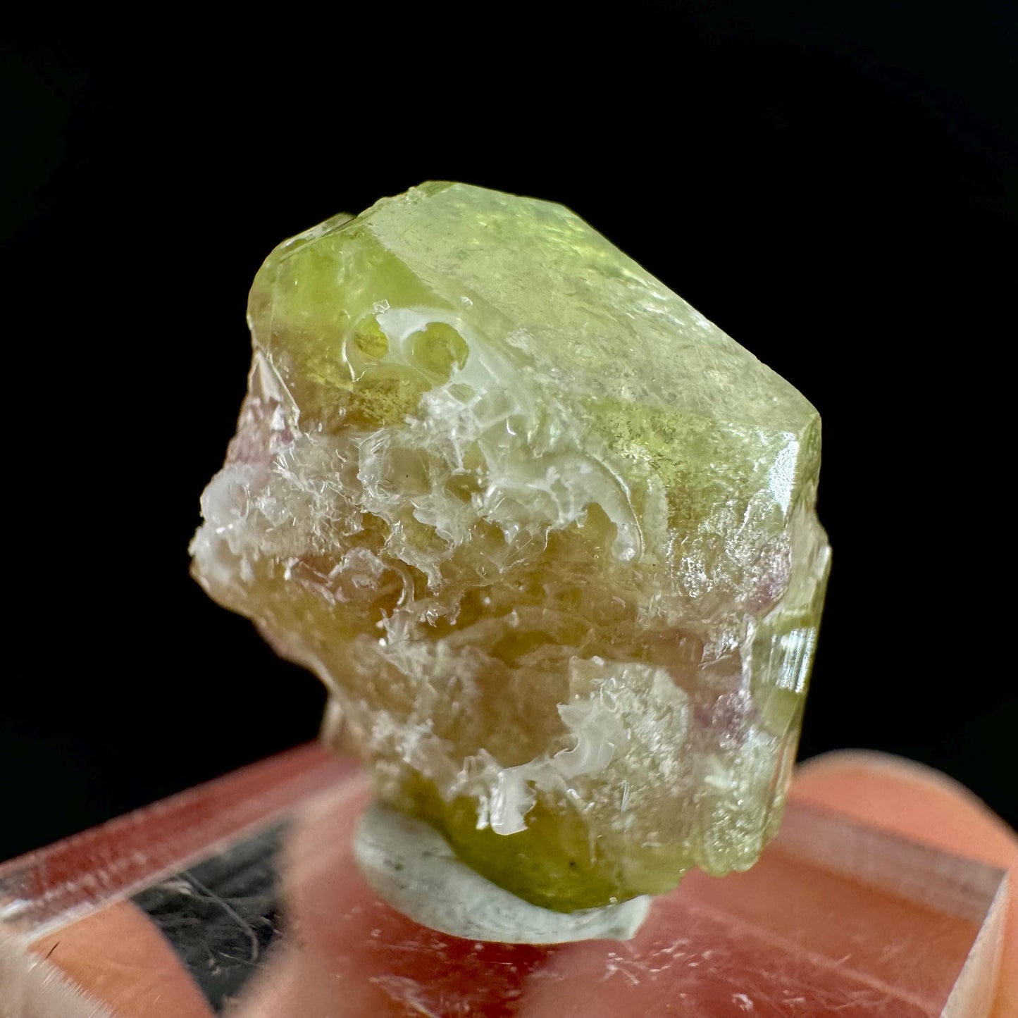 Vesuvianite (Canada) | green & purple crystal, rare mineral specimen
