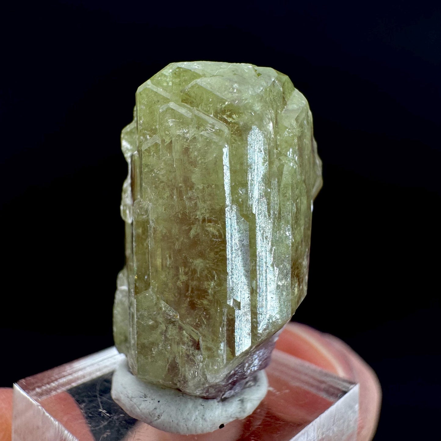 Vesuvianite (Canada) | green & purple crystal, rare mineral specimen