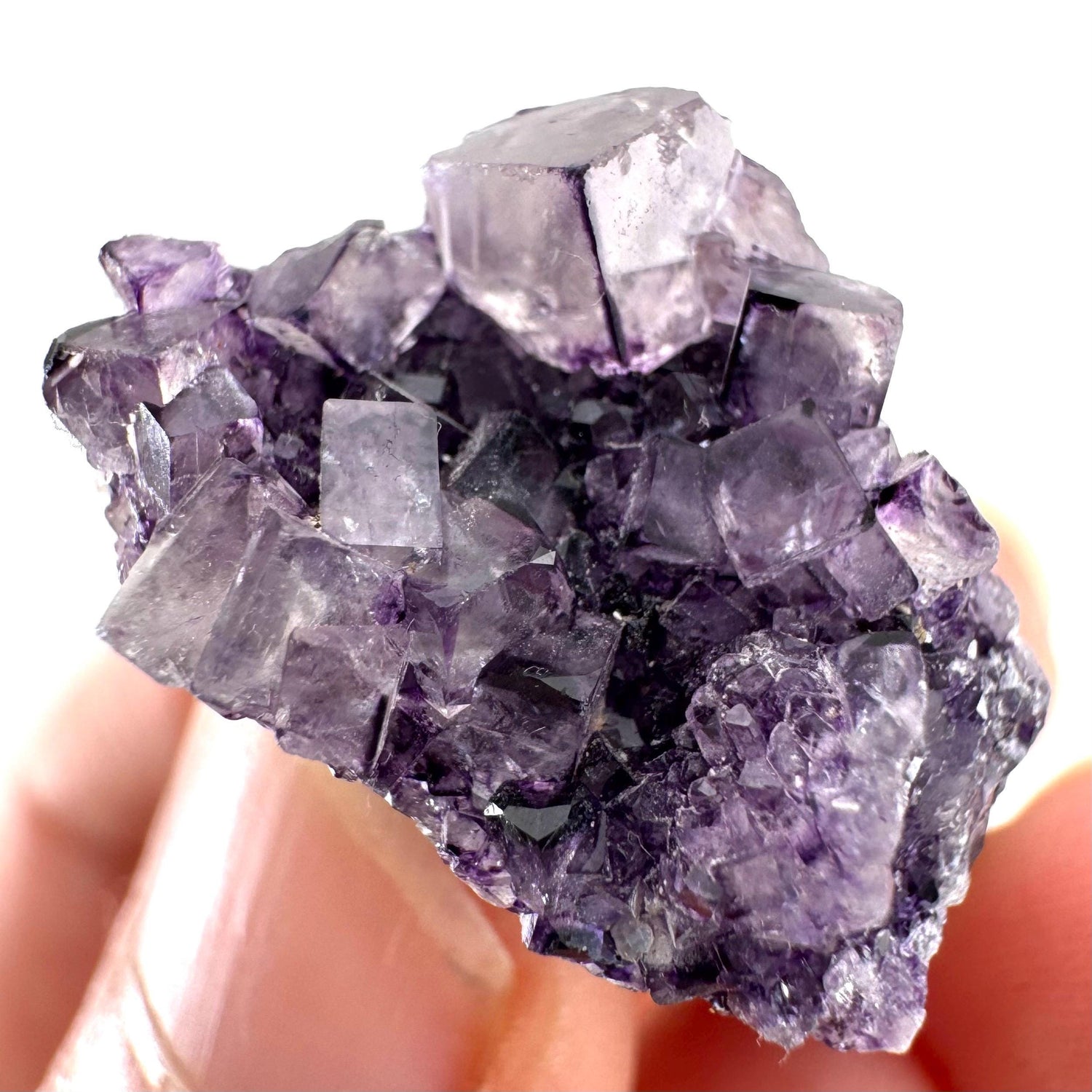 Okorusu Fluorite | purple crystal cluster, mineral specimen from Namibia