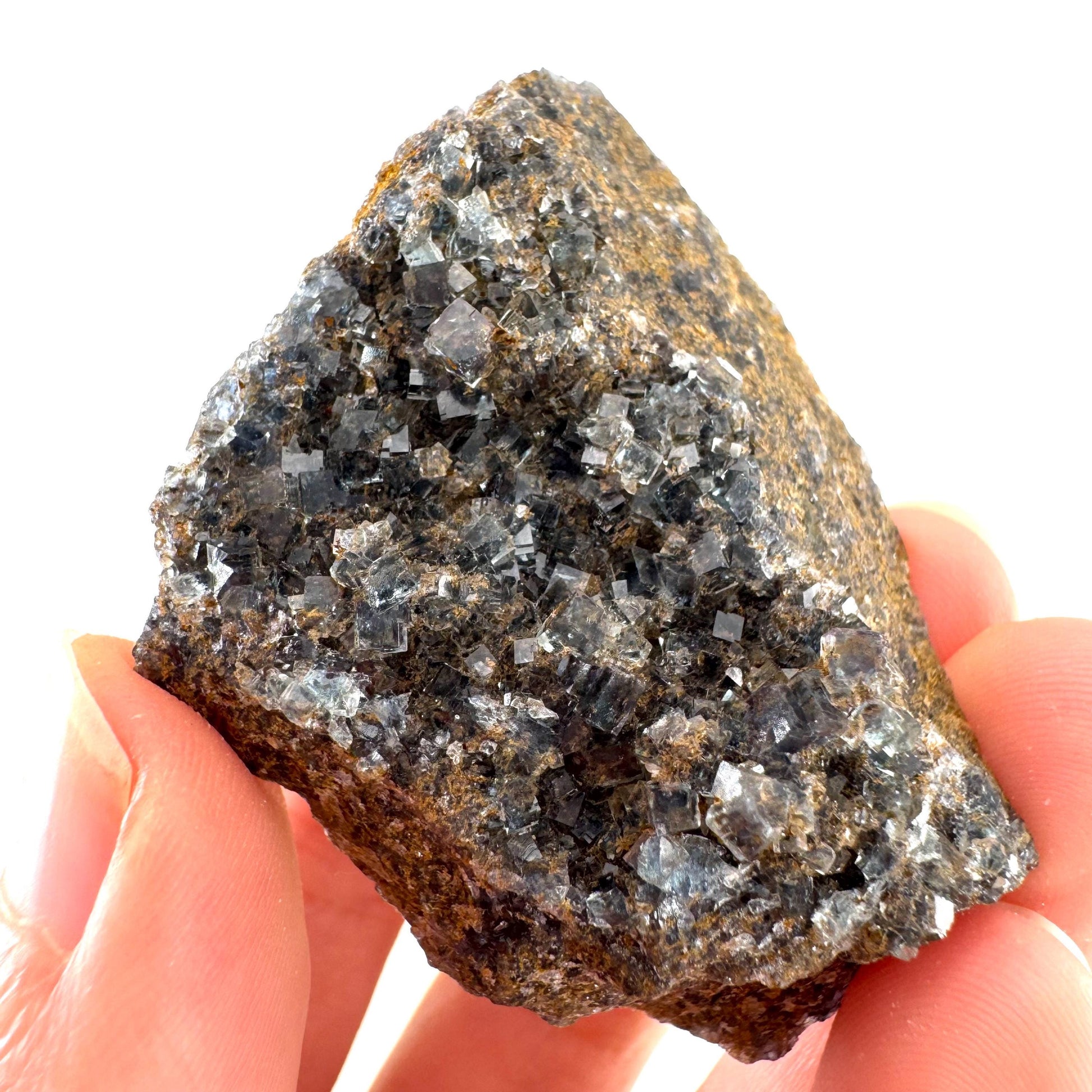 Okorusu Fluorite | blue crystal cluster, mineral specimen from Namibia