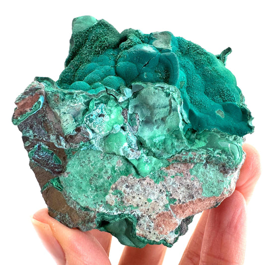 Malachite & Chrysocolla | raw green-blue crystal cluster, mineral specimen