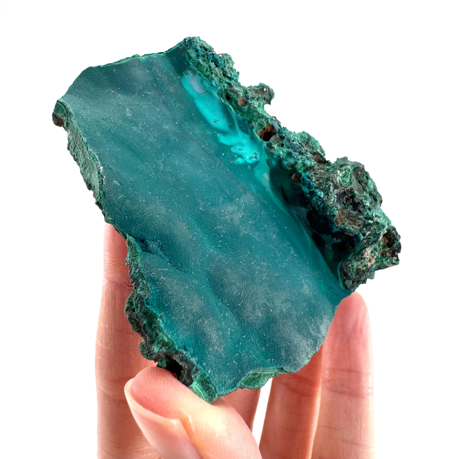 Malachite & Chrysocolla | raw green-blue crystal cluster, mineral specimen