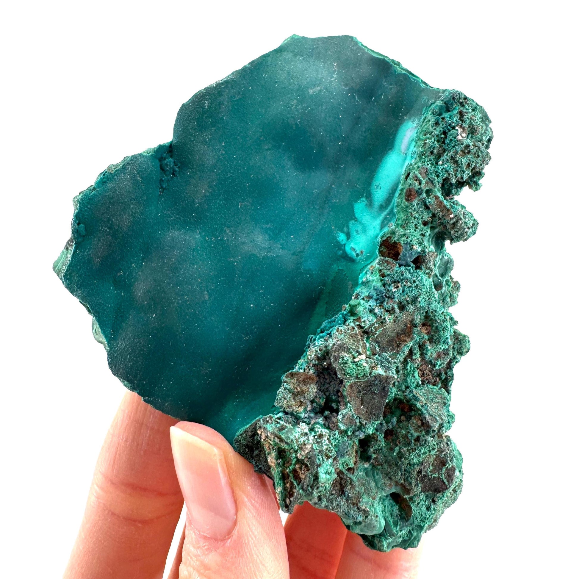 Malachite & Chrysocolla | raw green-blue crystal cluster, mineral specimen