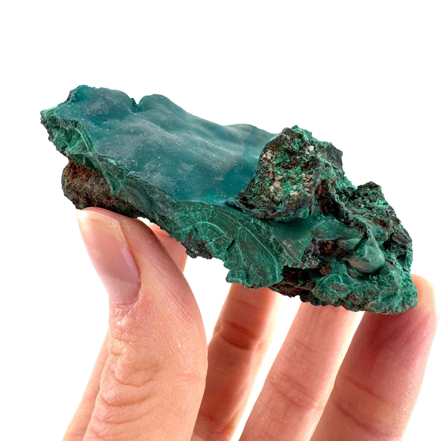 Malachite & Chrysocolla | raw green-blue crystal cluster, mineral specimen