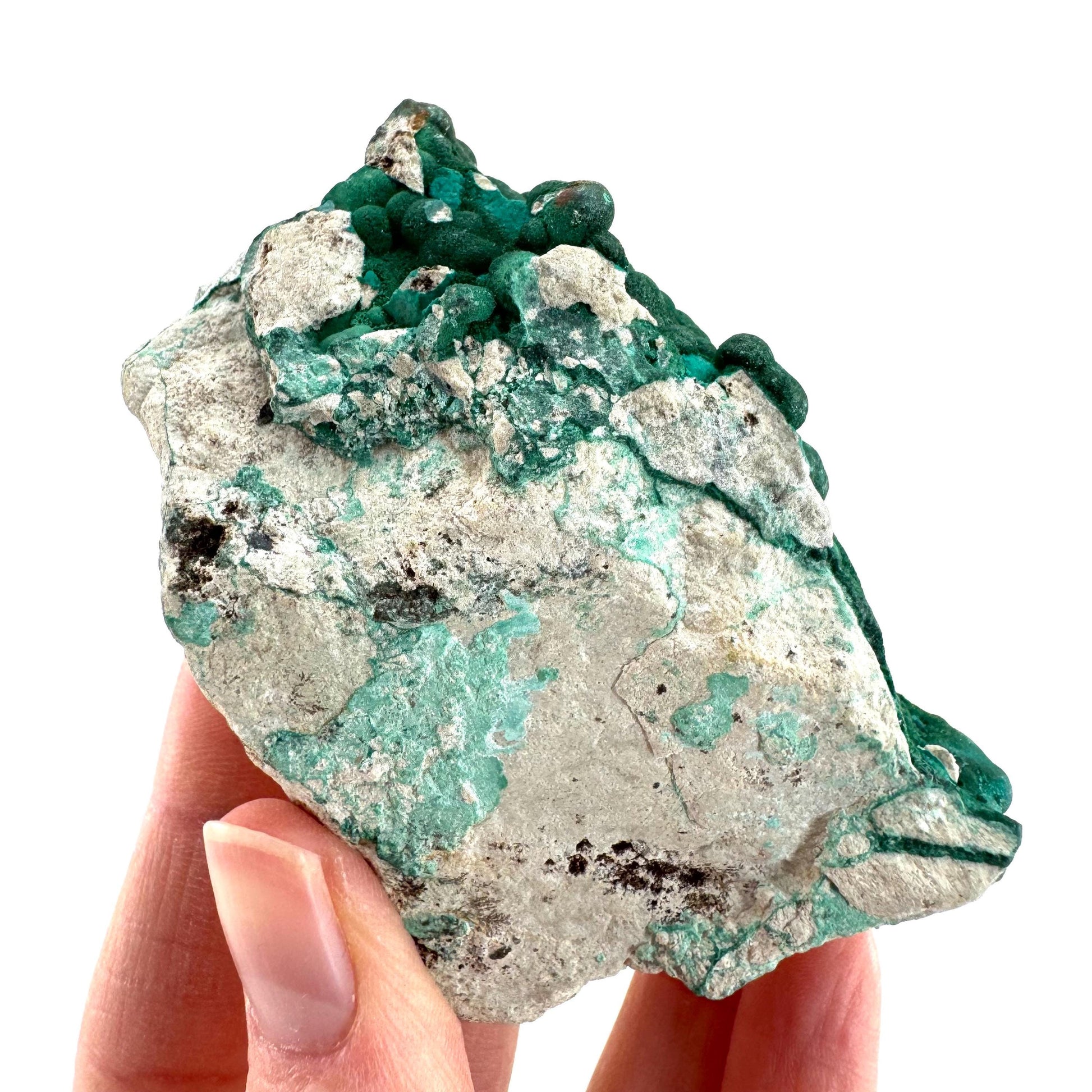 Botryoidal Malachite | raw green crystal, mineral specimen