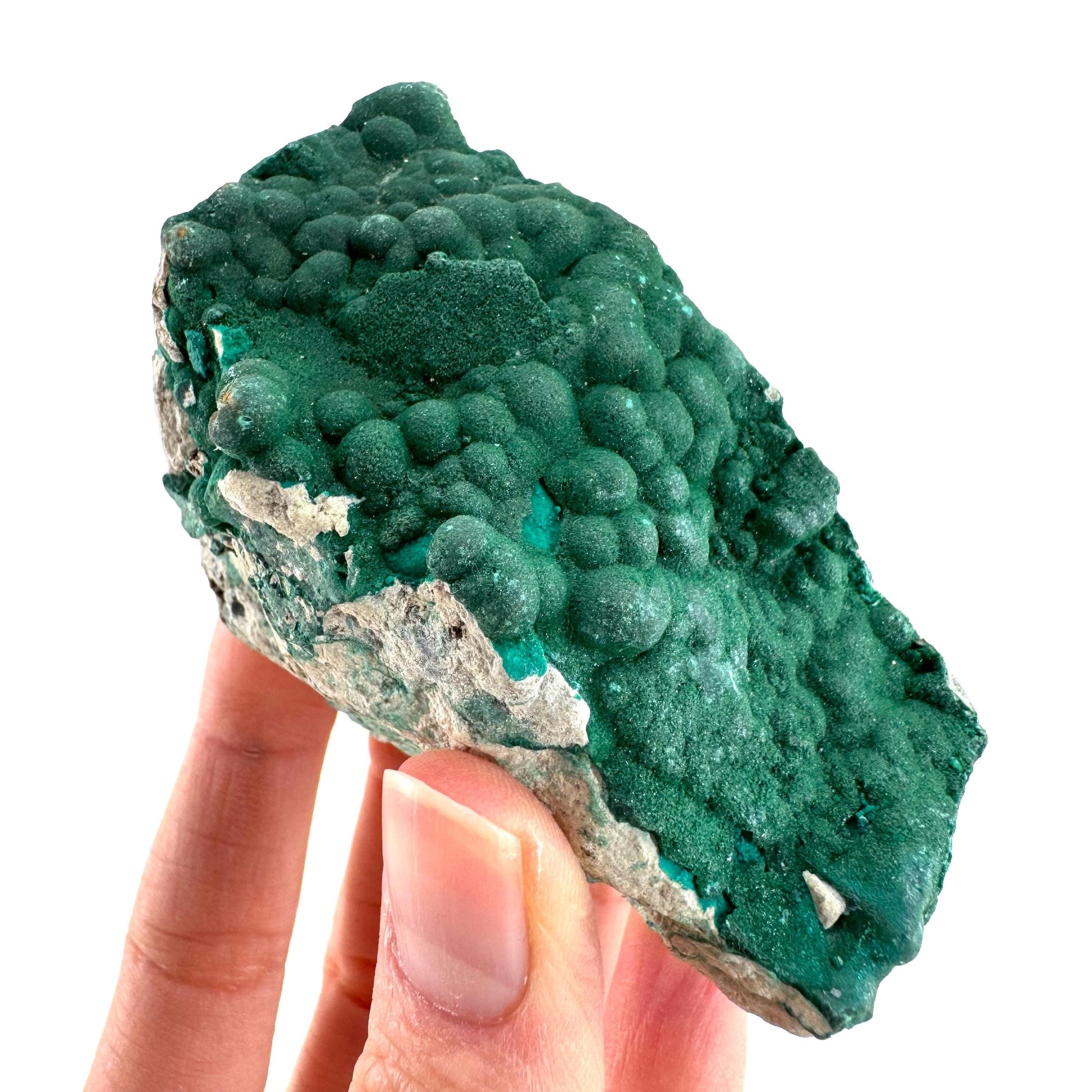 Botryoidal Malachite | raw green crystal, mineral specimen