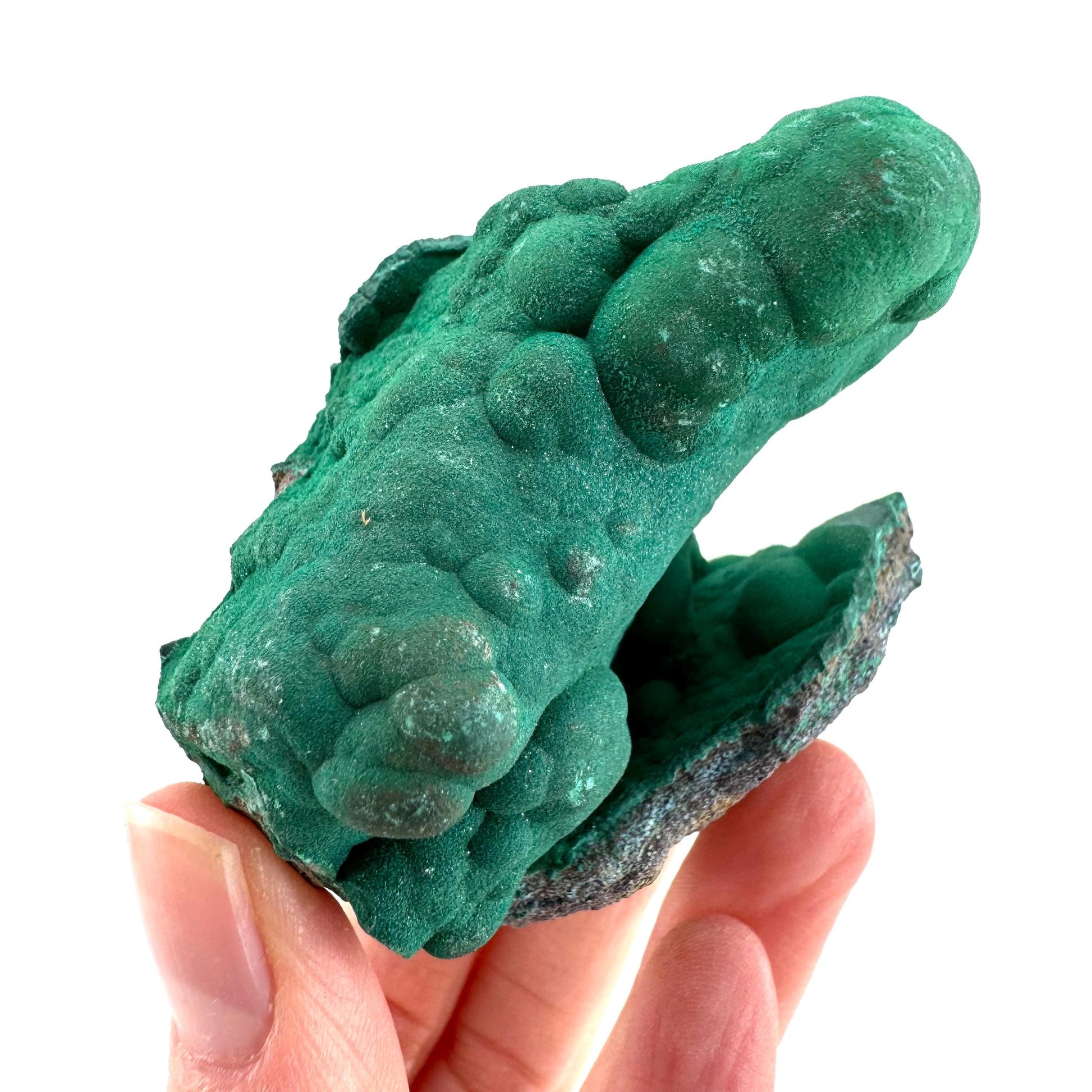 Botryoidal Malachite | raw green crystal, mineral specimen