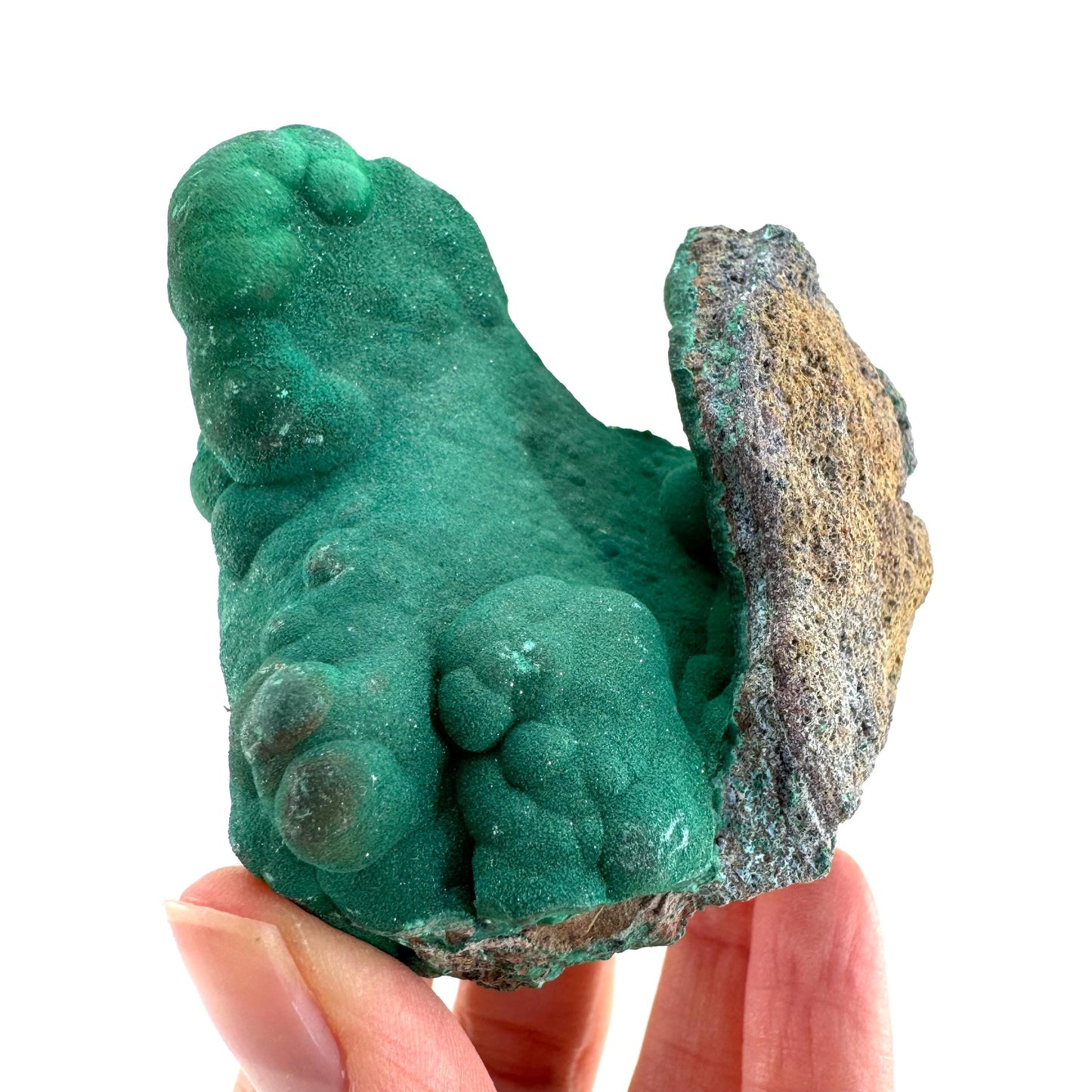 Botryoidal Malachite | raw green crystal, mineral specimen