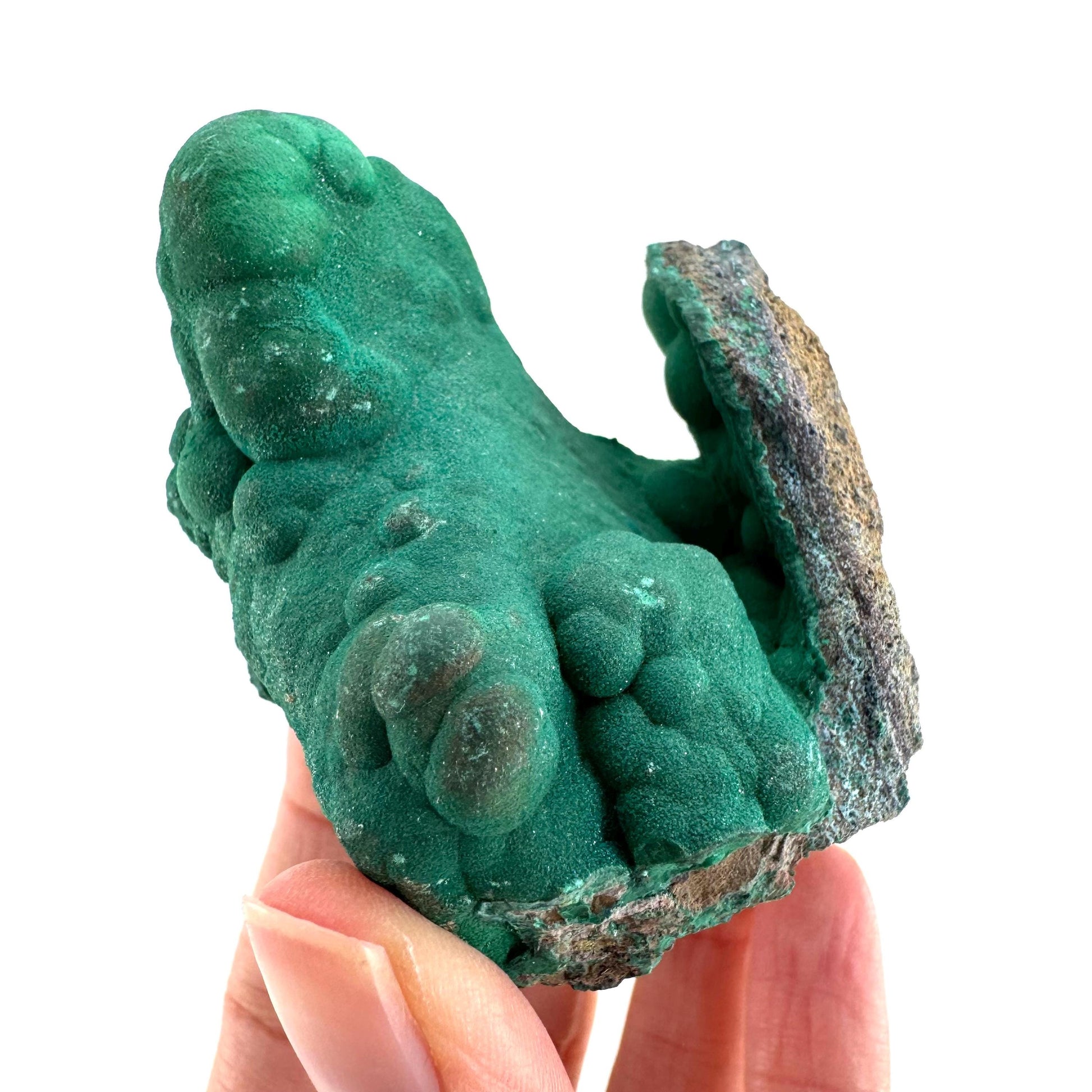 Botryoidal Malachite | raw green crystal, mineral specimen