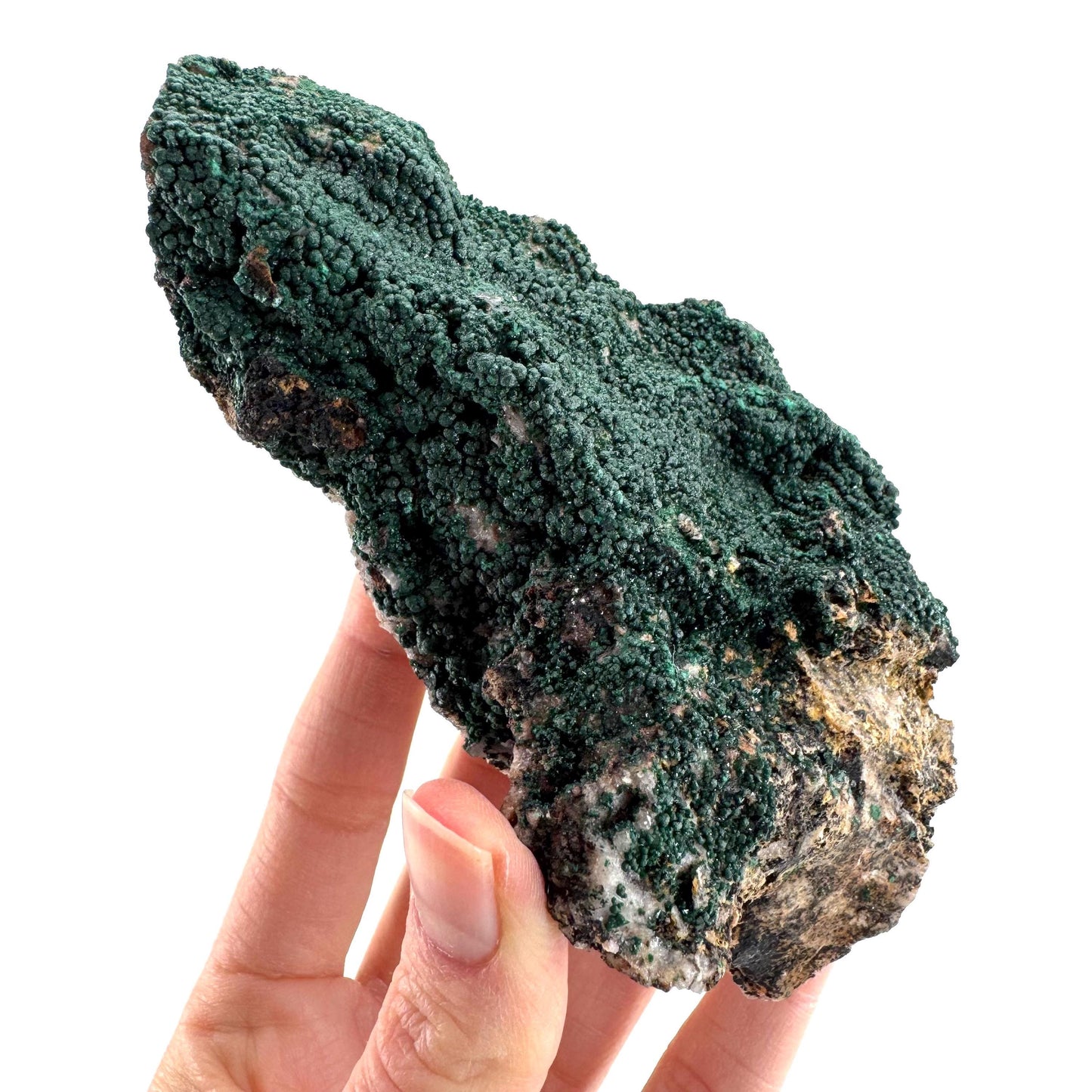 Botryoidal Malachite | raw green crystal, mineral specimen