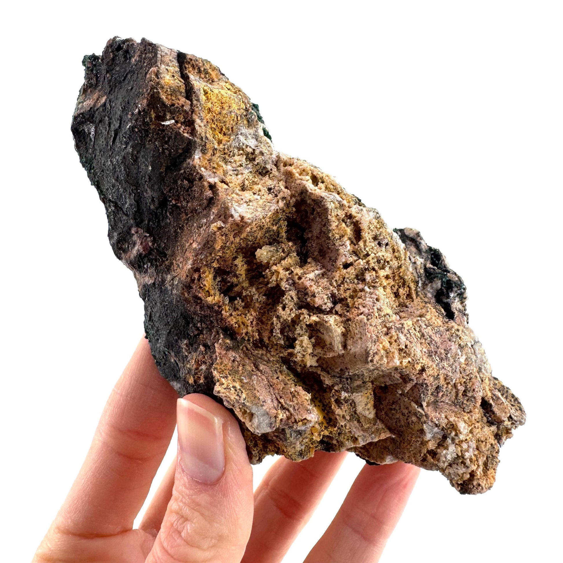 Botryoidal Malachite | raw green crystal, mineral specimen