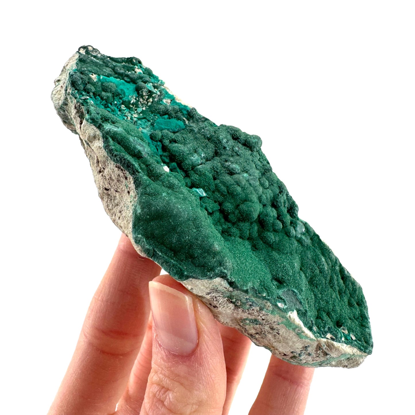 Botryoidal Malachite | raw green crystal, mineral specimen