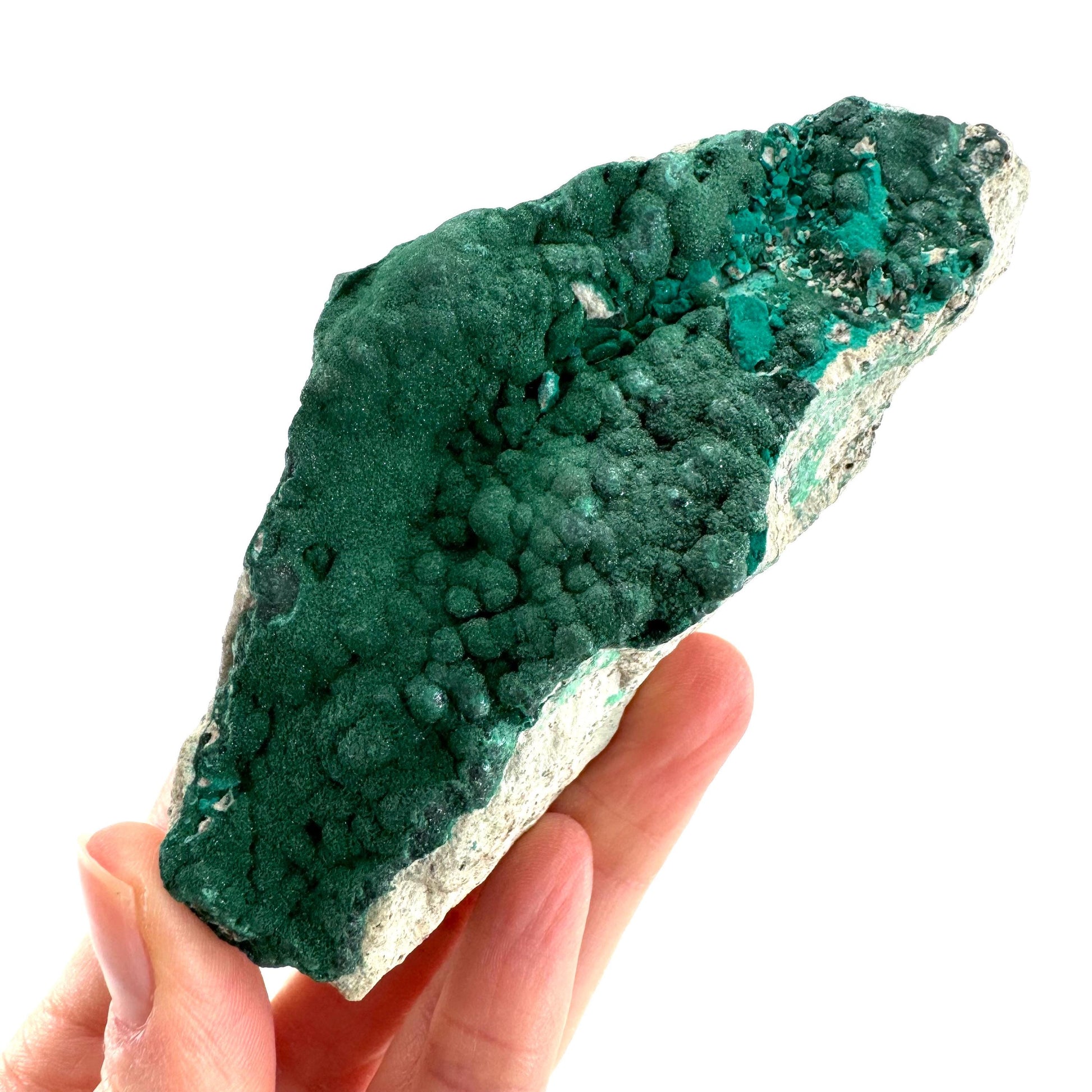 Botryoidal Malachite | raw green crystal, mineral specimen