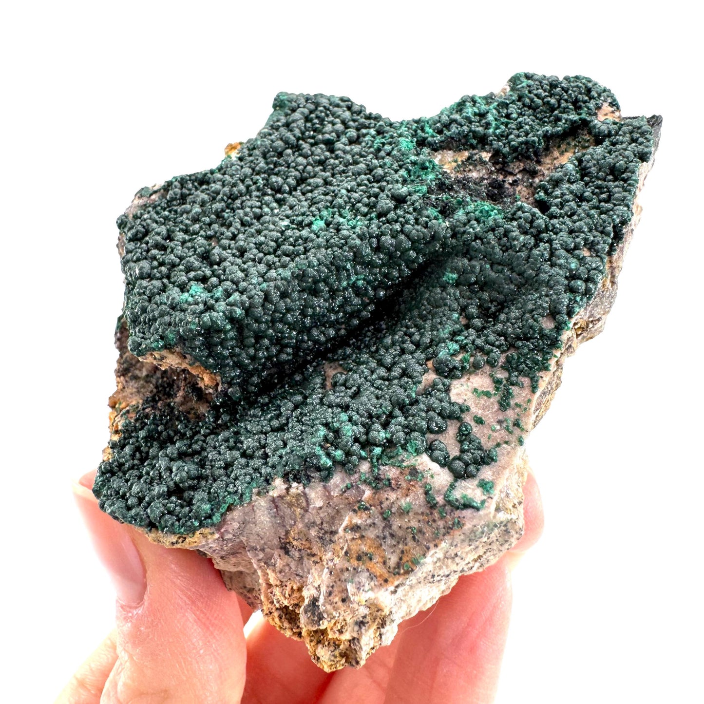 Botryoidal Malachite | raw green crystal, mineral specimen