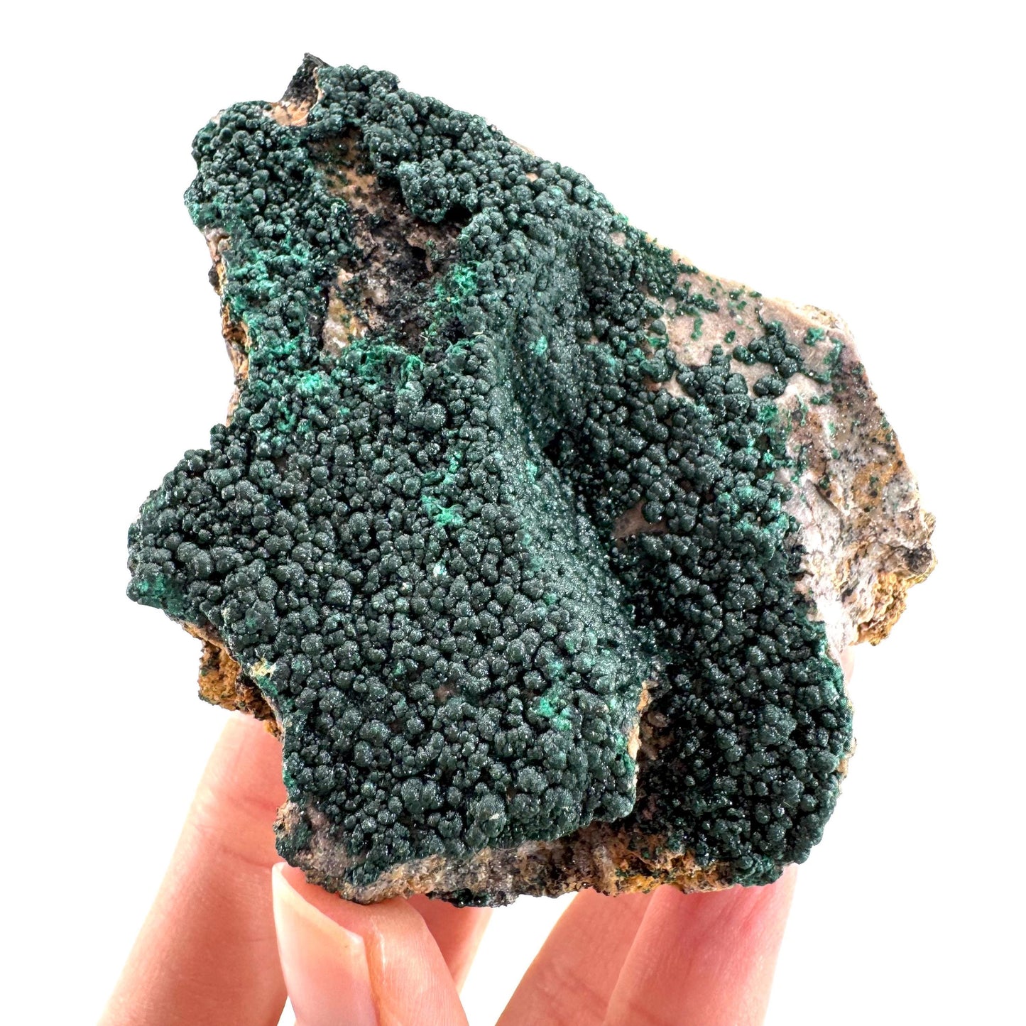 Botryoidal Malachite | raw green crystal, mineral specimen