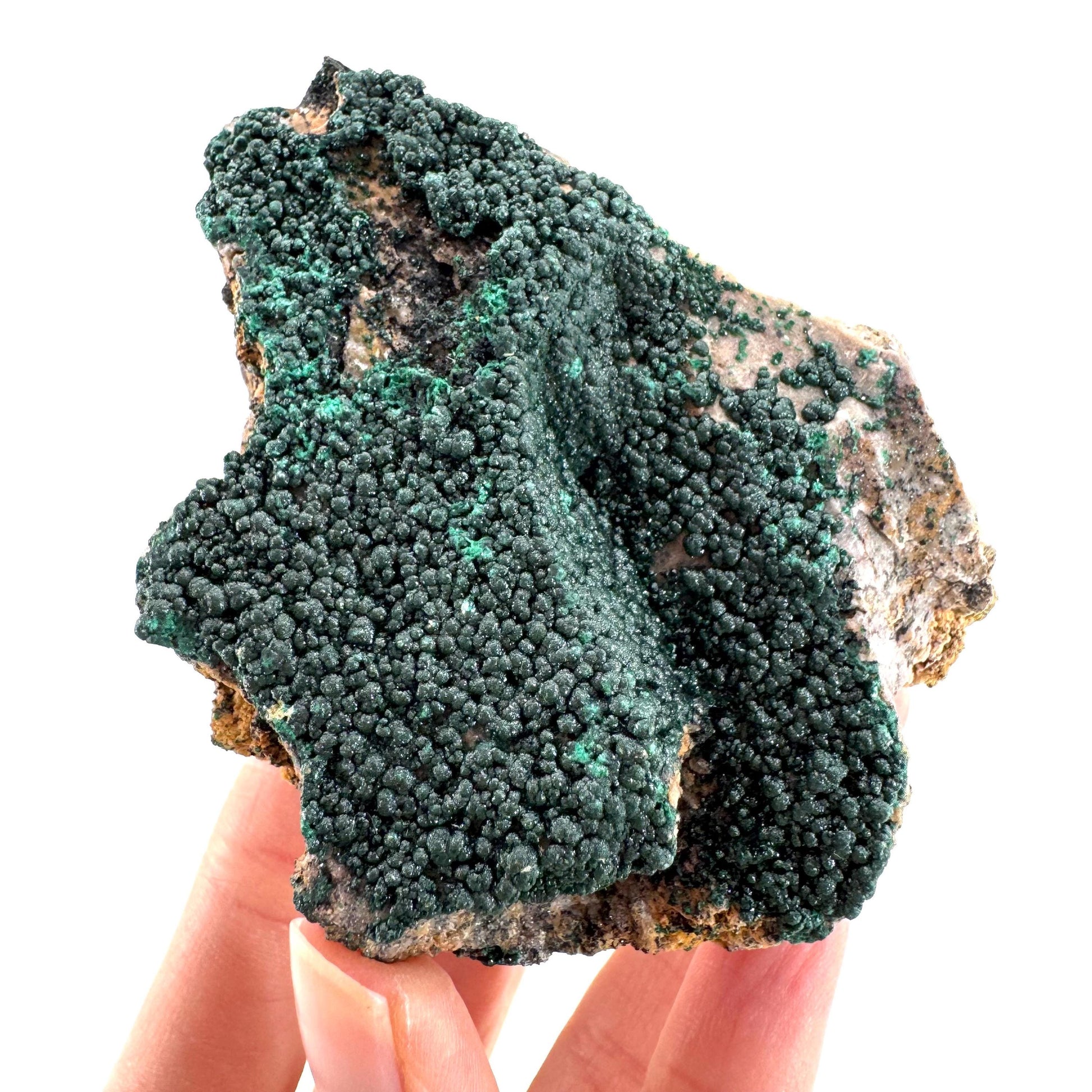 Botryoidal Malachite | raw green crystal, mineral specimen