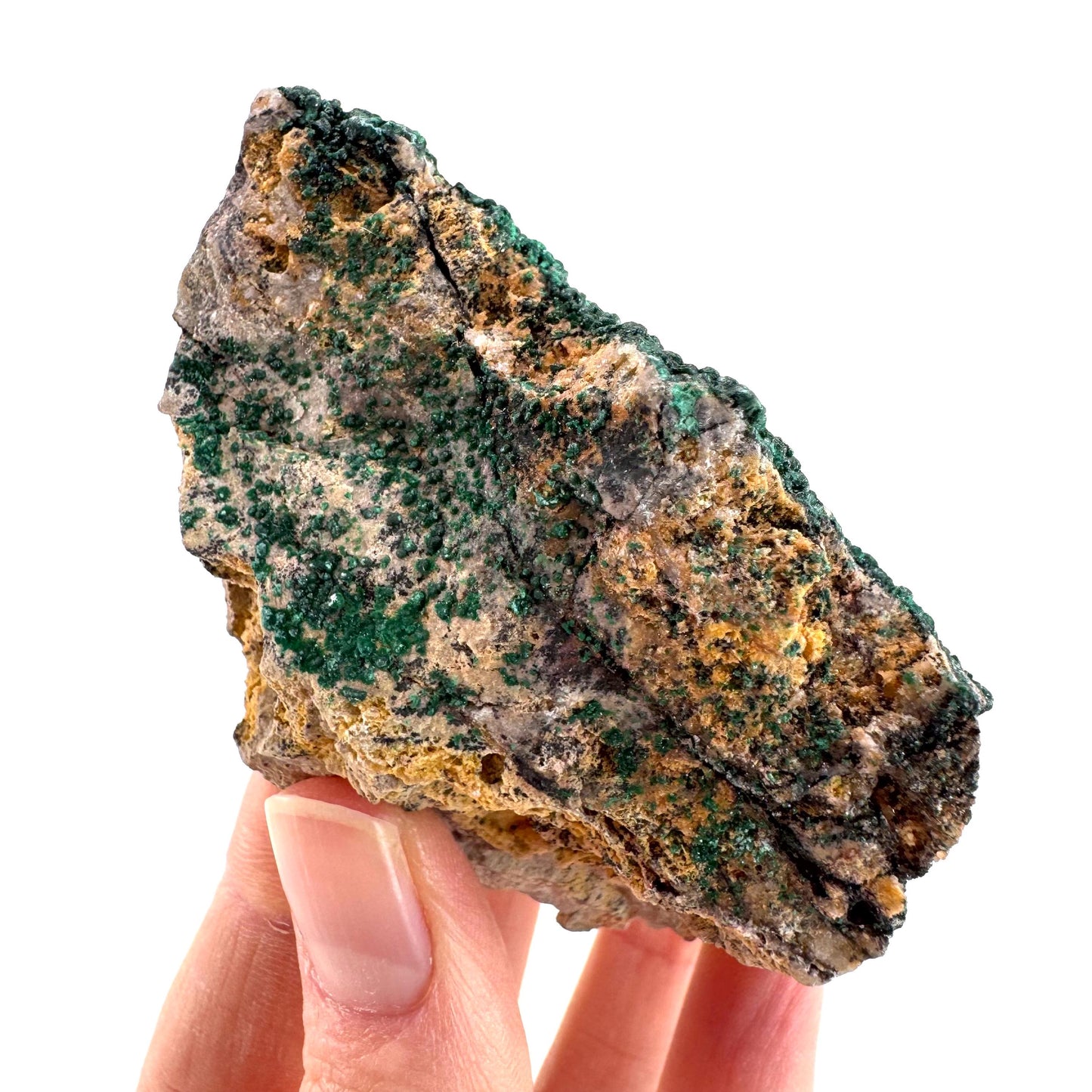 Botryoidal Malachite | raw green crystal, mineral specimen