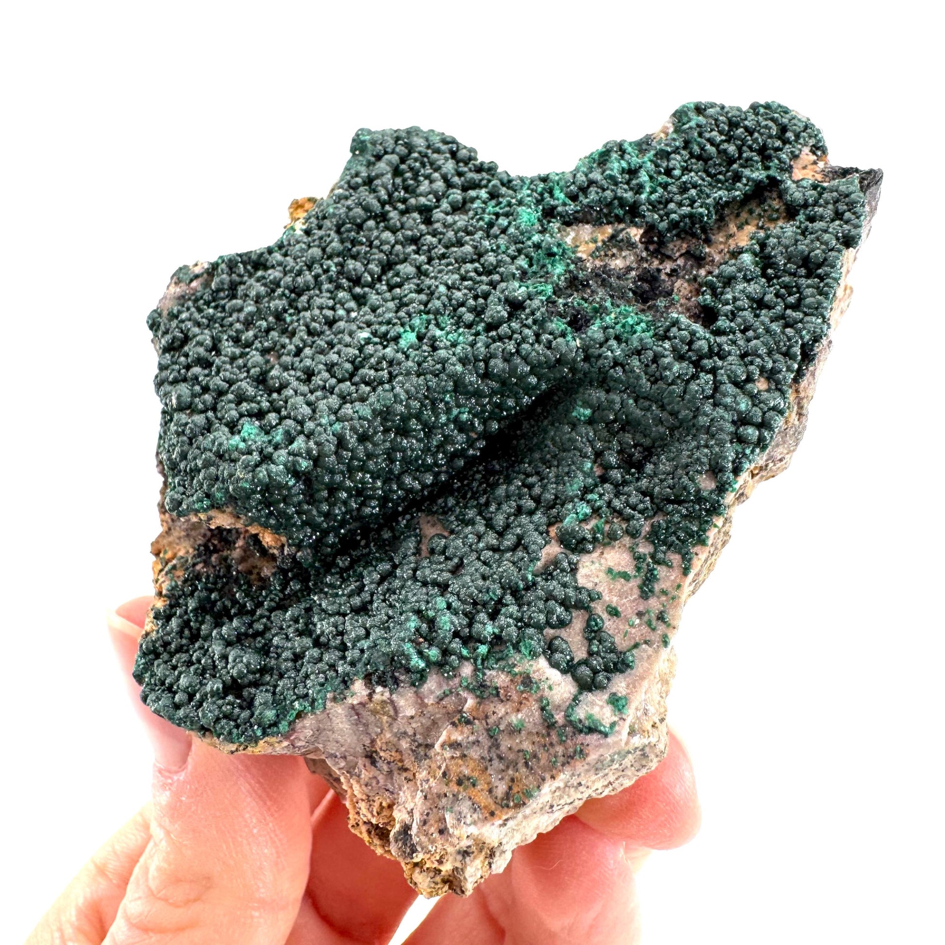 Botryoidal Malachite | raw green crystal, mineral specimen