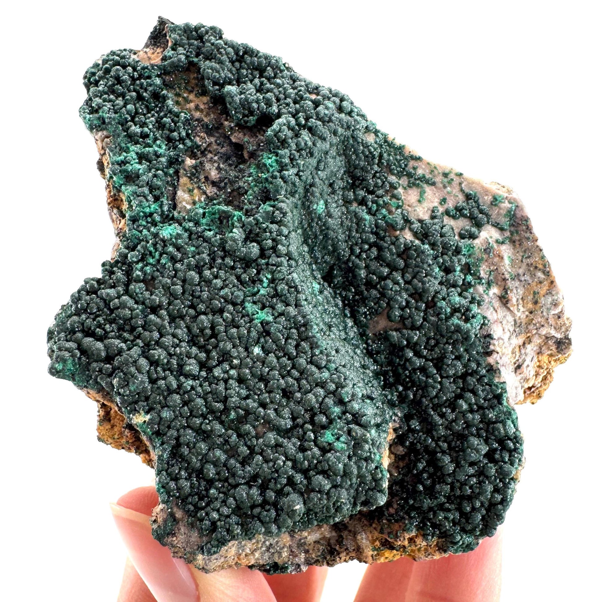 Botryoidal Malachite | raw green crystal, mineral specimen