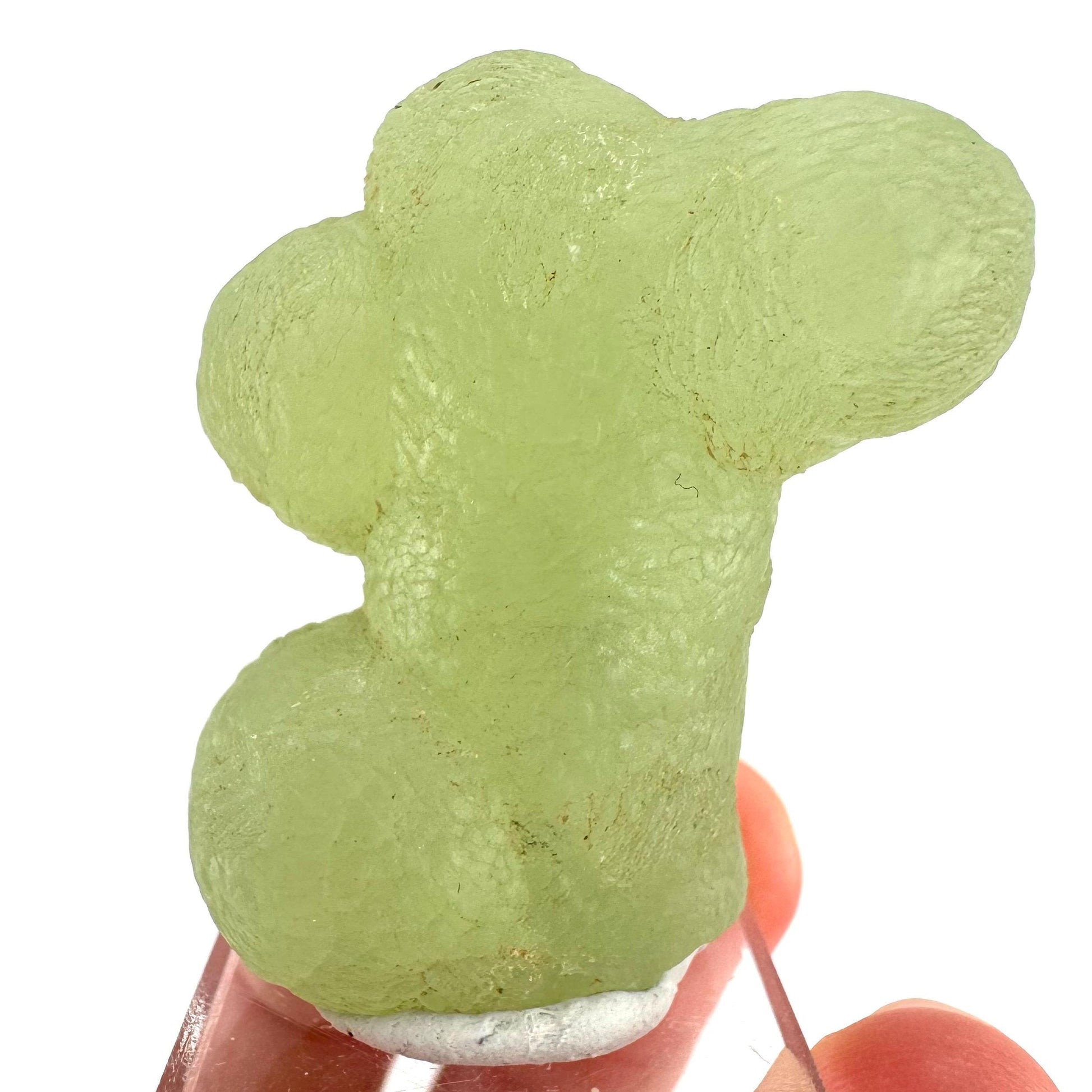 Prehnite | Botryoidal green crystal, mineral specimen from Mali