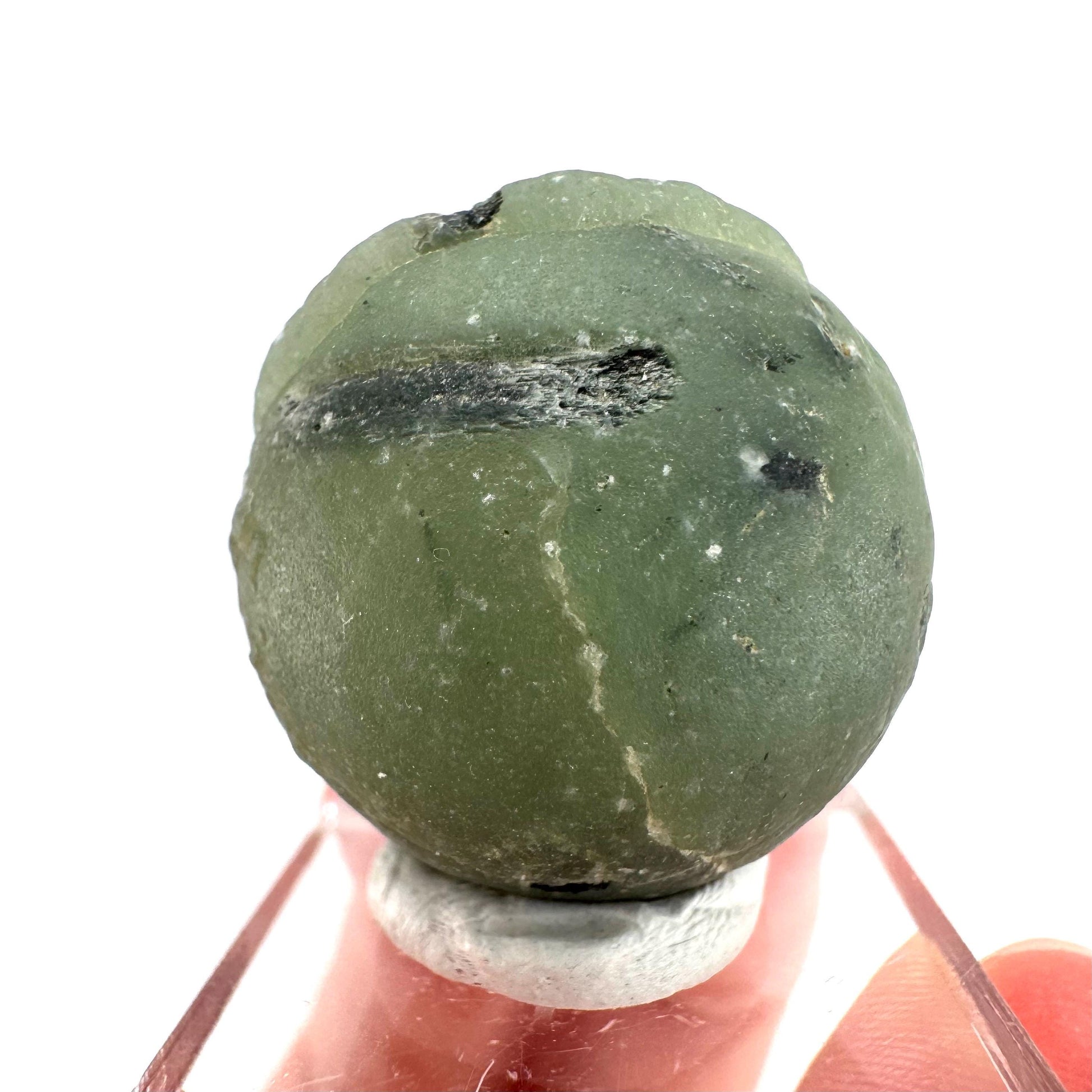 Prehnite with Epidote | Botryoidal green crystal, mineral specimen from Mali