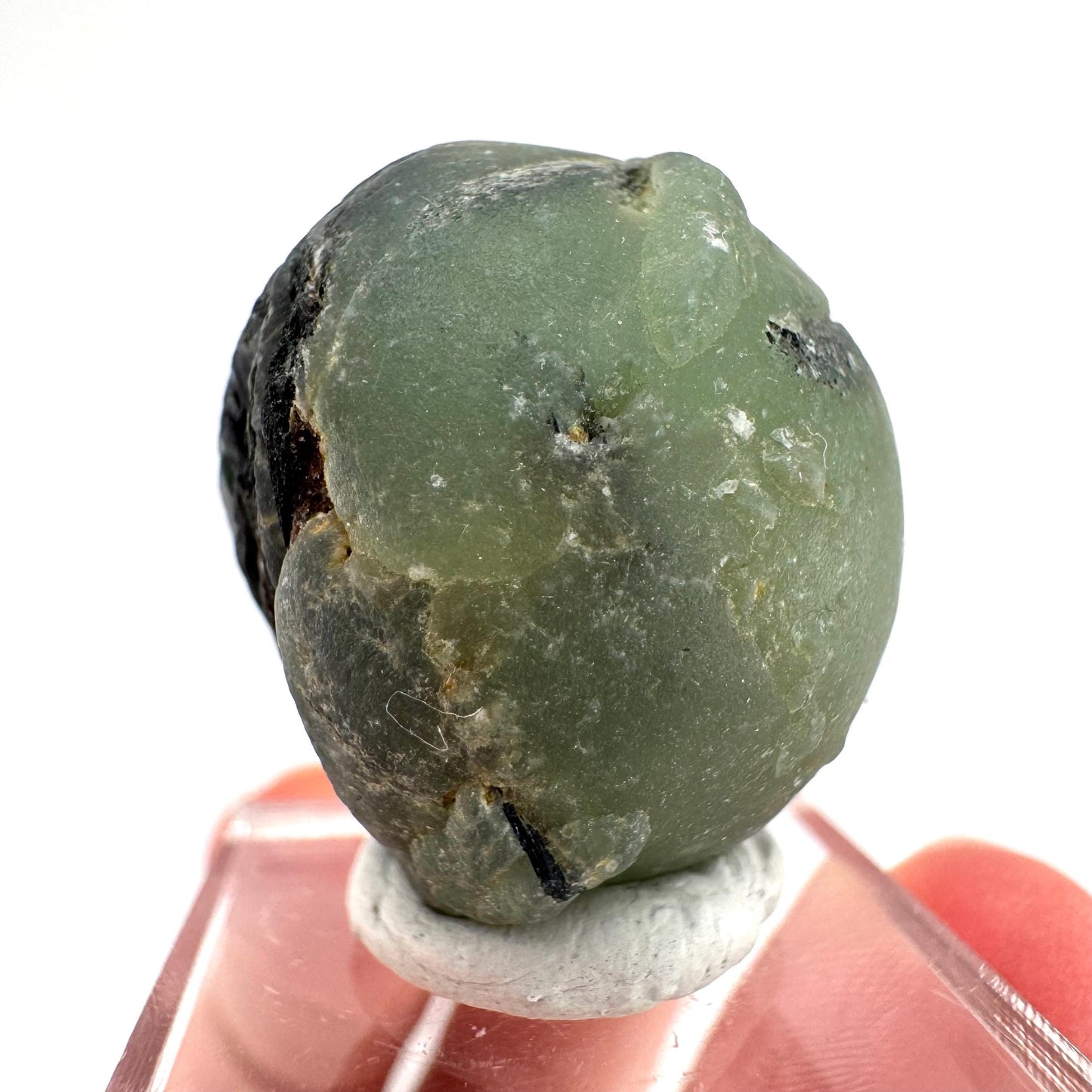 Prehnite with Epidote | Botryoidal green crystal, mineral specimen from Mali