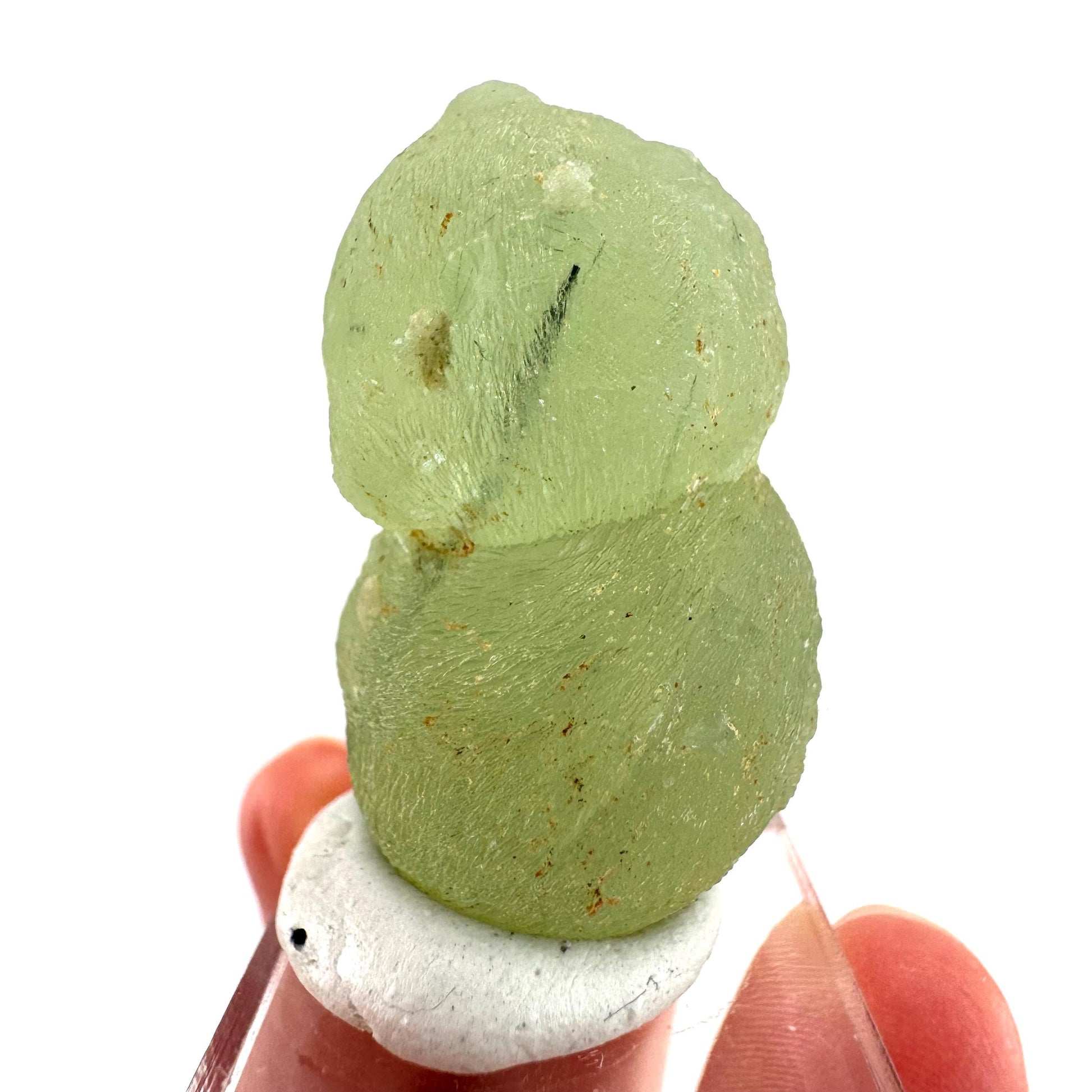 Prehnite with Epidote | Botryoidal green crystal, mineral specimen from Mali