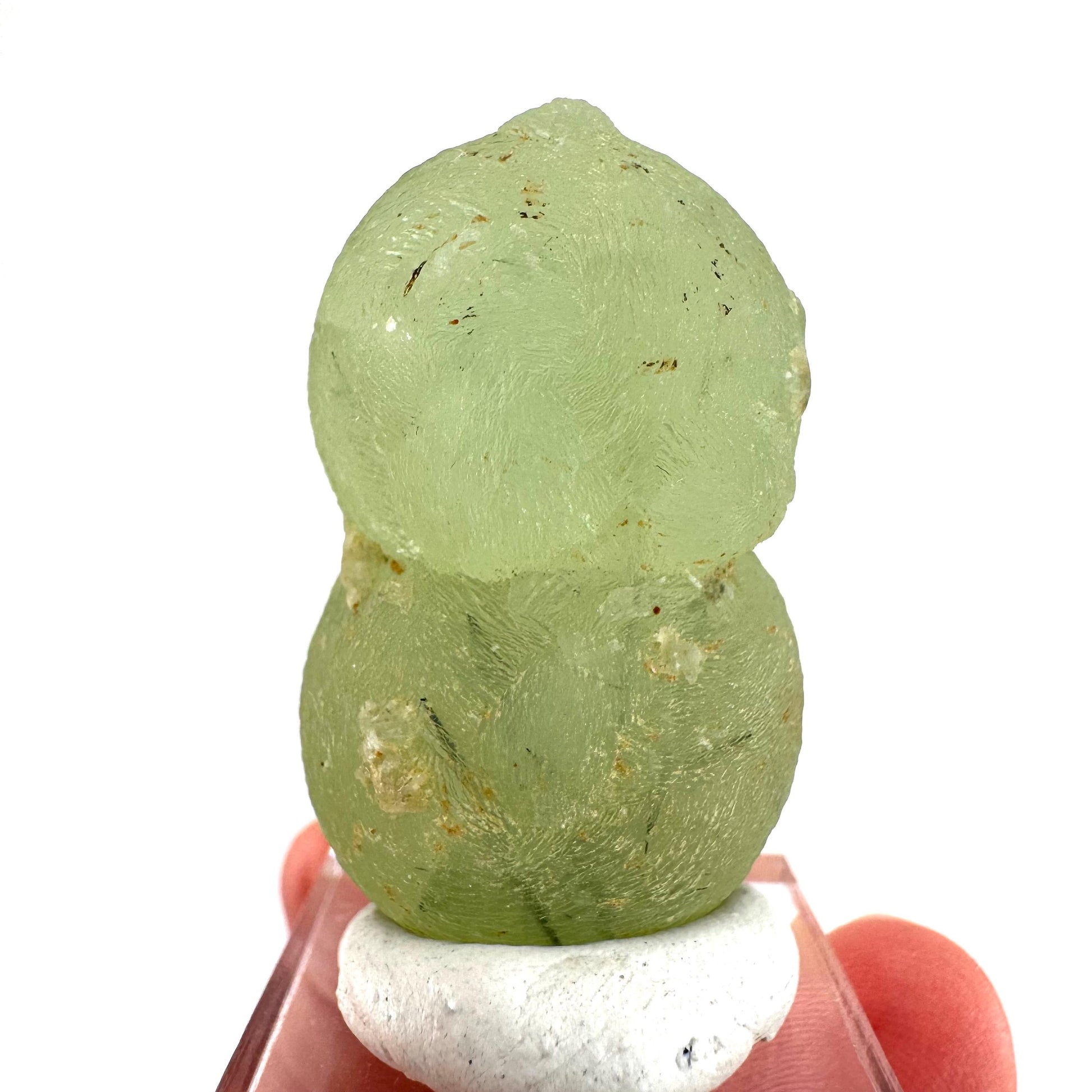 Prehnite with Epidote | Botryoidal green crystal, mineral specimen from Mali
