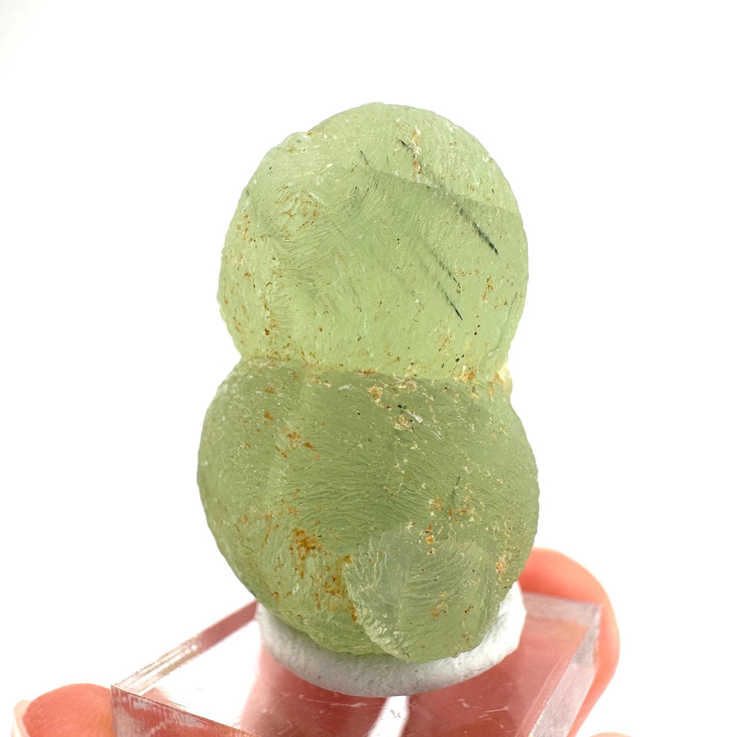 Prehnite with Epidote | Botryoidal green crystal, mineral specimen from Mali