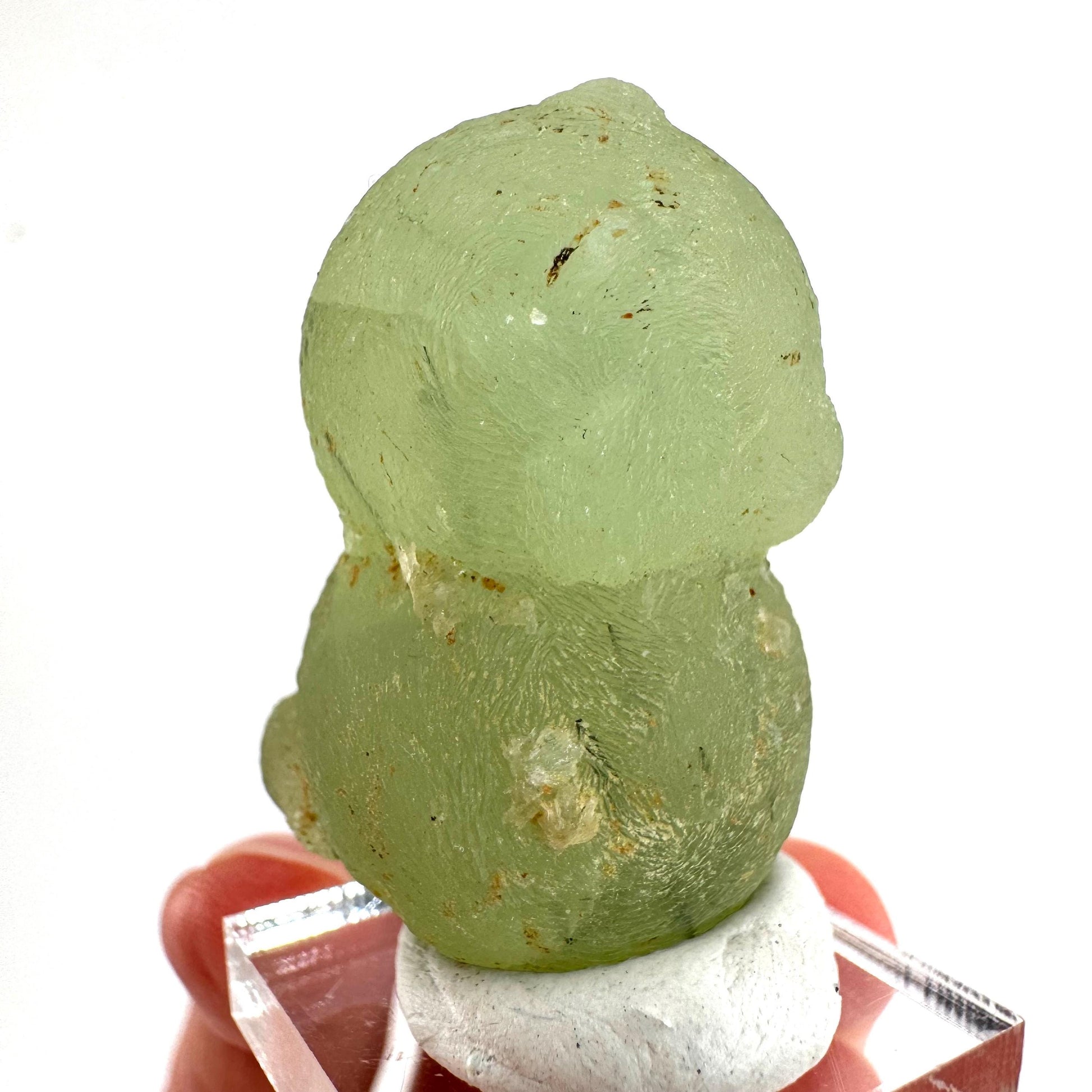 Prehnite with Epidote | Botryoidal green crystal, mineral specimen from Mali