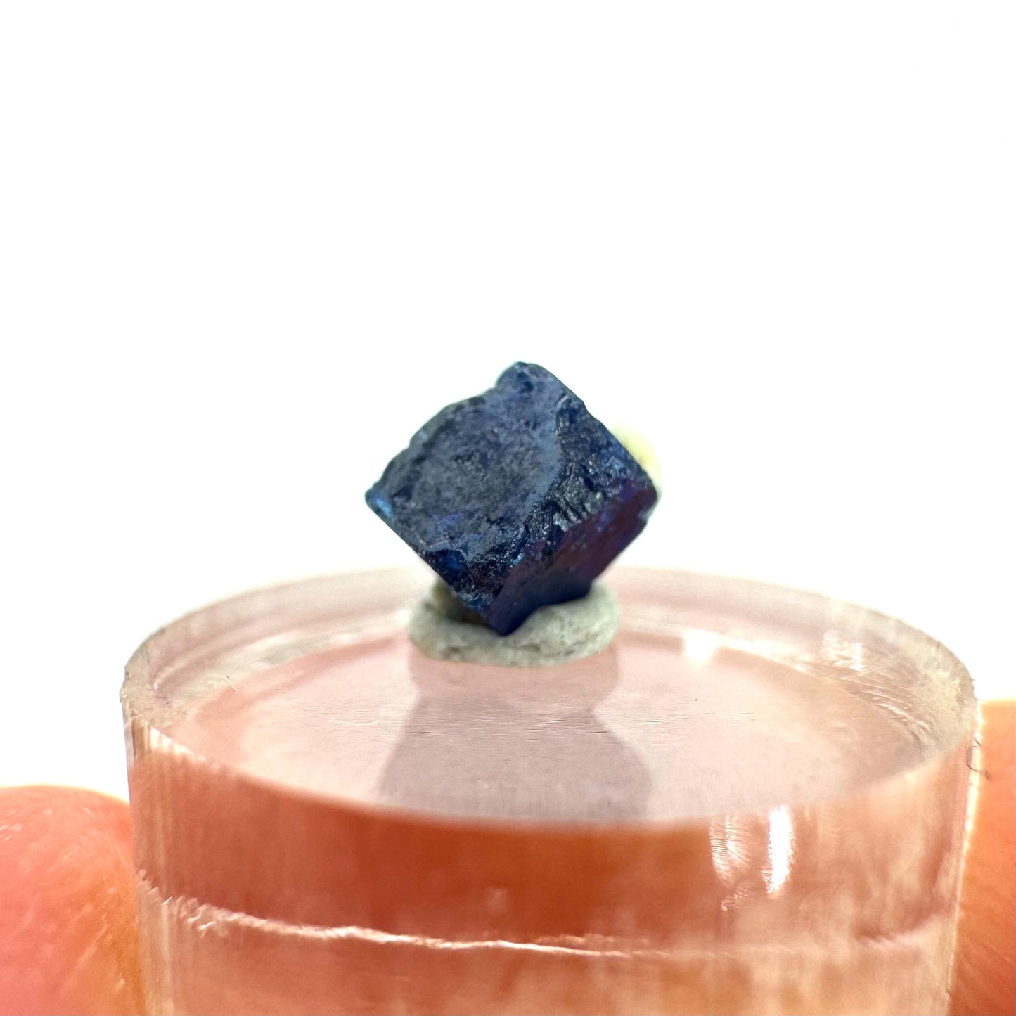 Boleite | blue cube crystal, tiny rare mineral specimen from Mexico