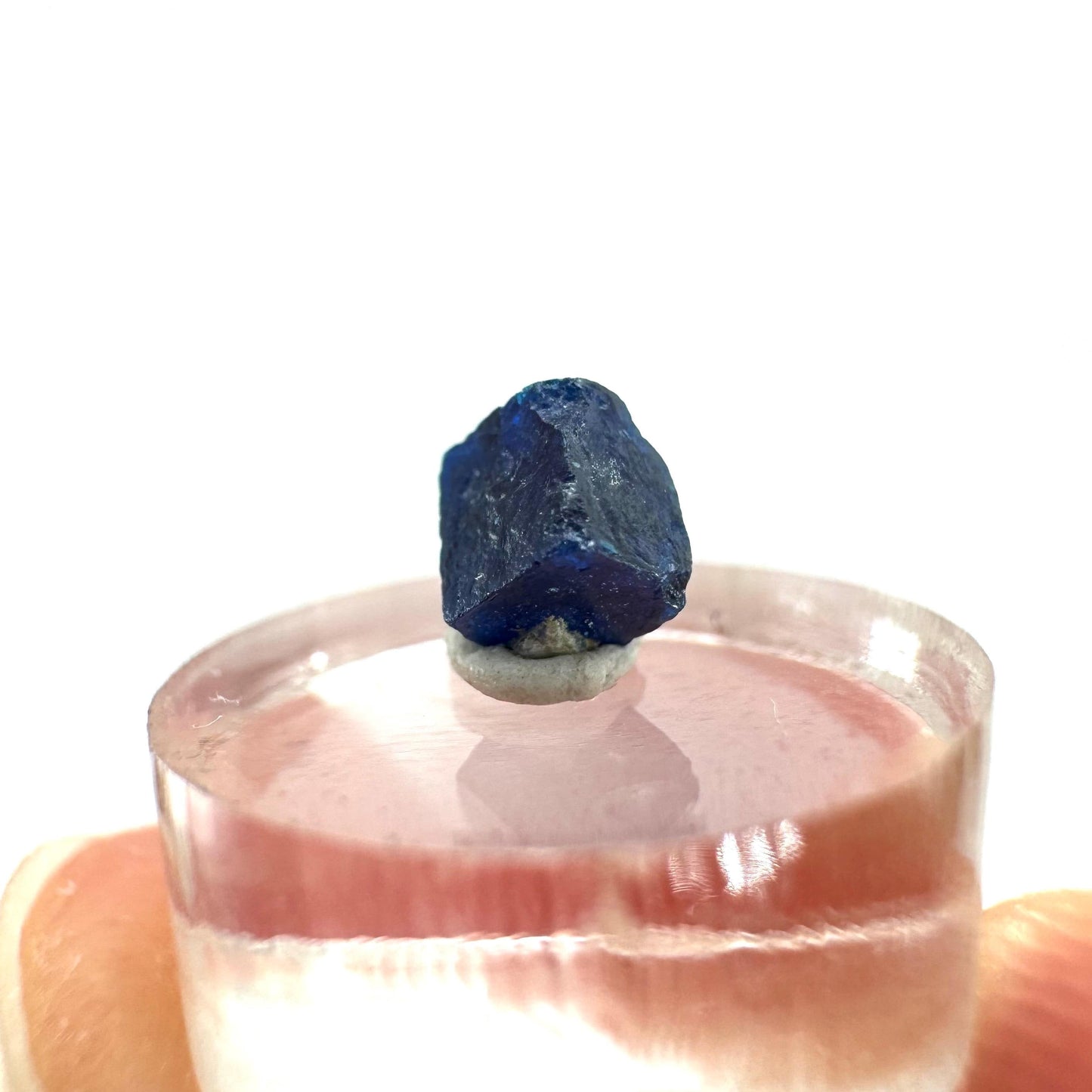 Boleite | blue cube crystal, tiny rare mineral specimen from Mexico