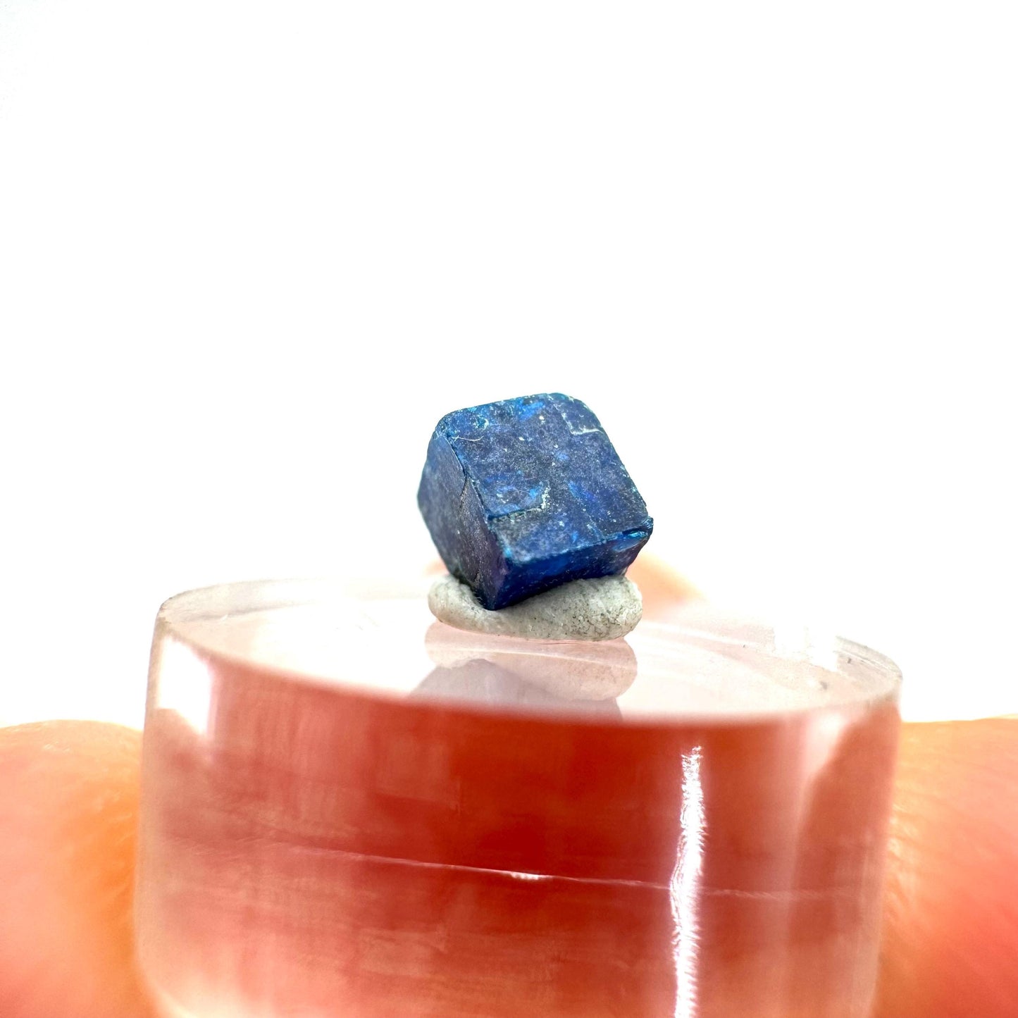 Boleite | blue cube crystal, tiny rare mineral specimen from Mexico