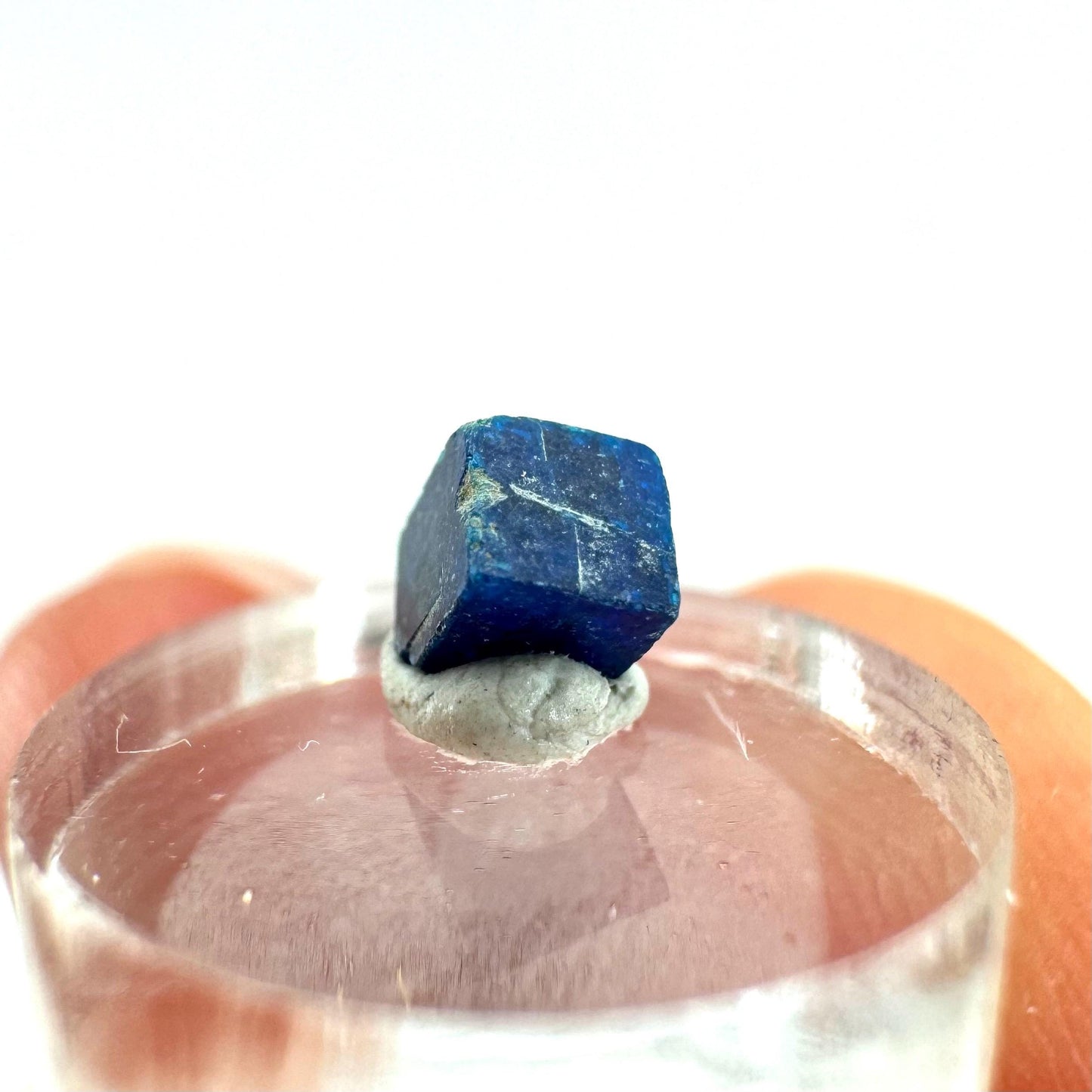 Boleite | blue cube crystal, tiny rare mineral specimen from Mexico