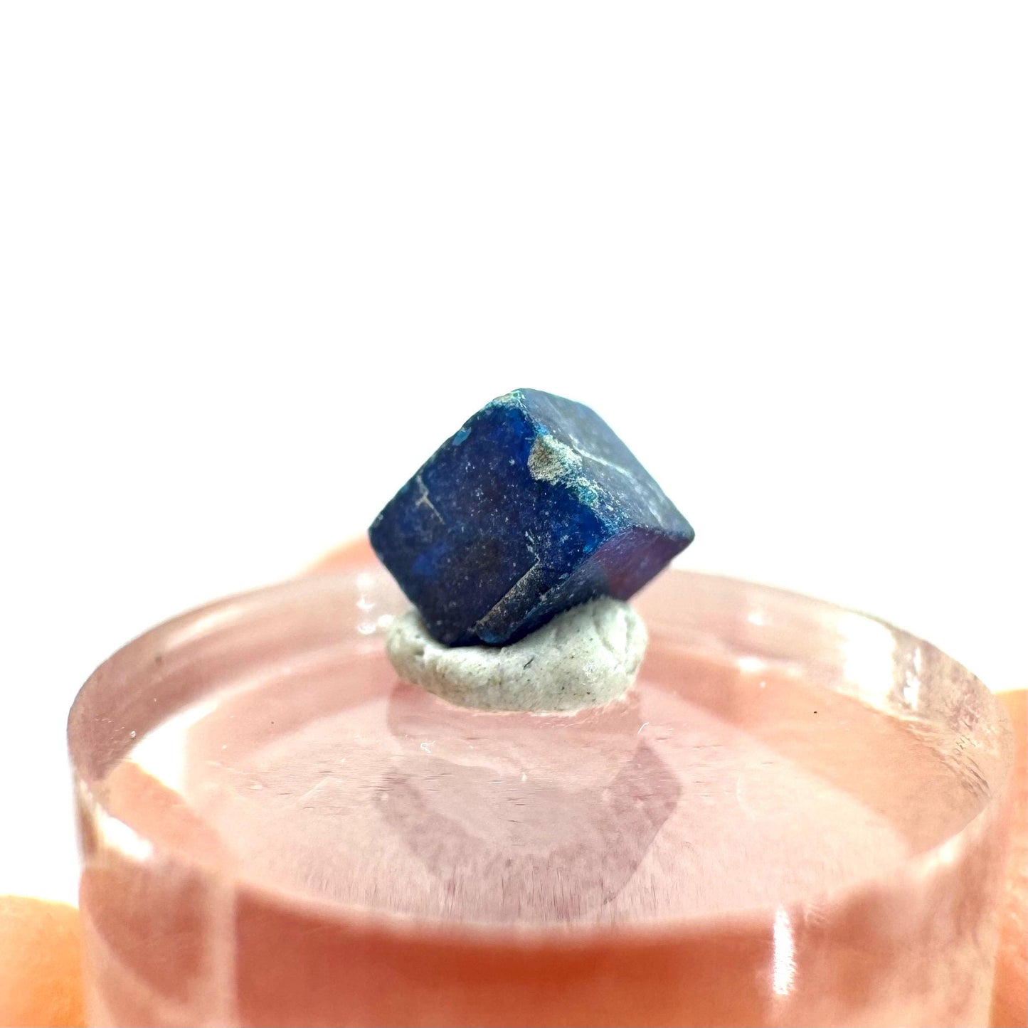 Boleite | blue cube crystal, tiny rare mineral specimen from Mexico