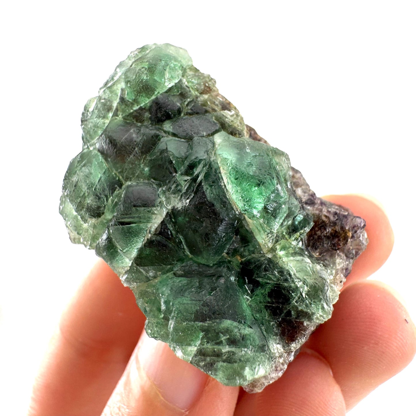 Okorusu Fluorite | green crystal cluster, mineral specimen from Namibia