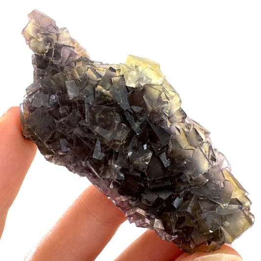 Okorusu Fluorite | “Honey Pocket” yellow crystal cluster, mineral specimen from Namibia