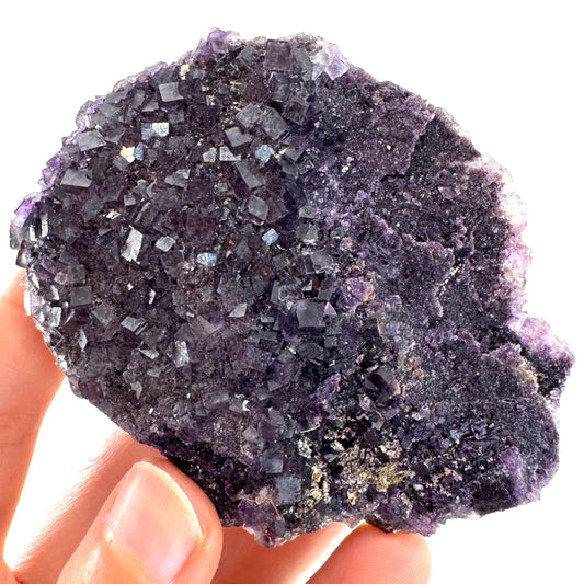 Okorusu Fluorite | purple crystal cluster, mineral specimen from Namibia
