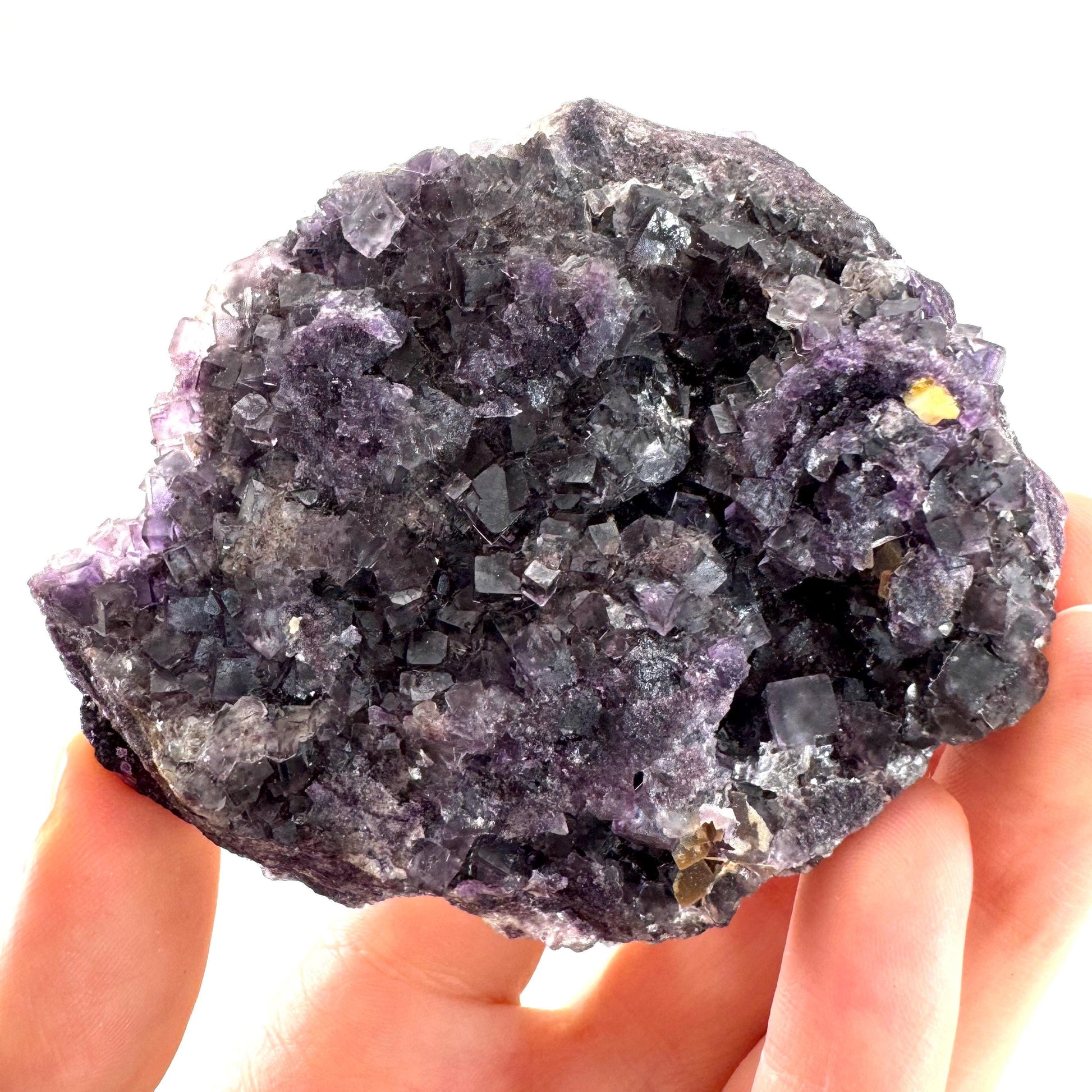 Okorusu Fluorite | purple crystal cluster, mineral specimen from Namibia