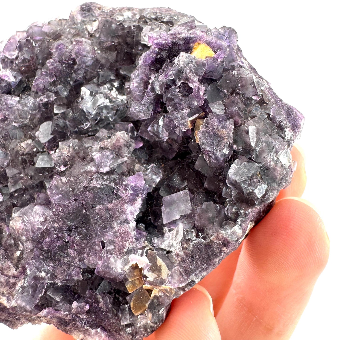Okorusu Fluorite | purple crystal cluster, mineral specimen from Namibia