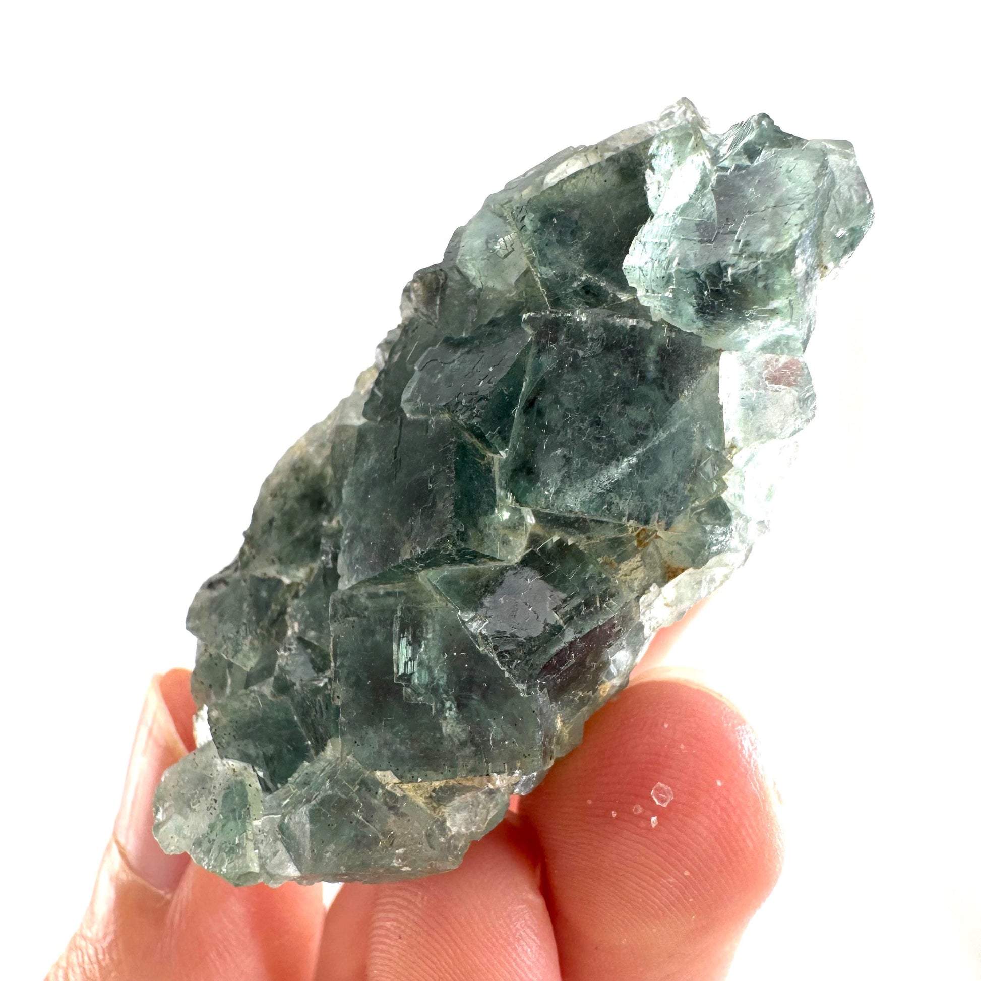 Okorusu Fluorite | green crystal cluster, mineral specimen from Namibia