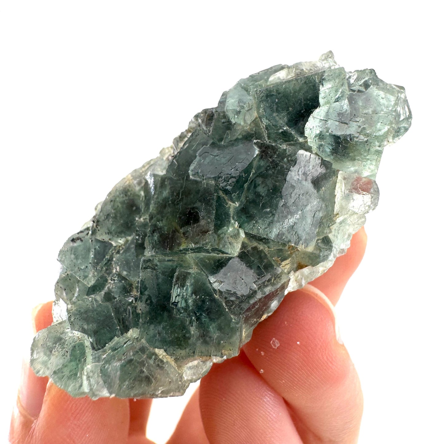 Okorusu Fluorite | green crystal cluster, mineral specimen from Namibia