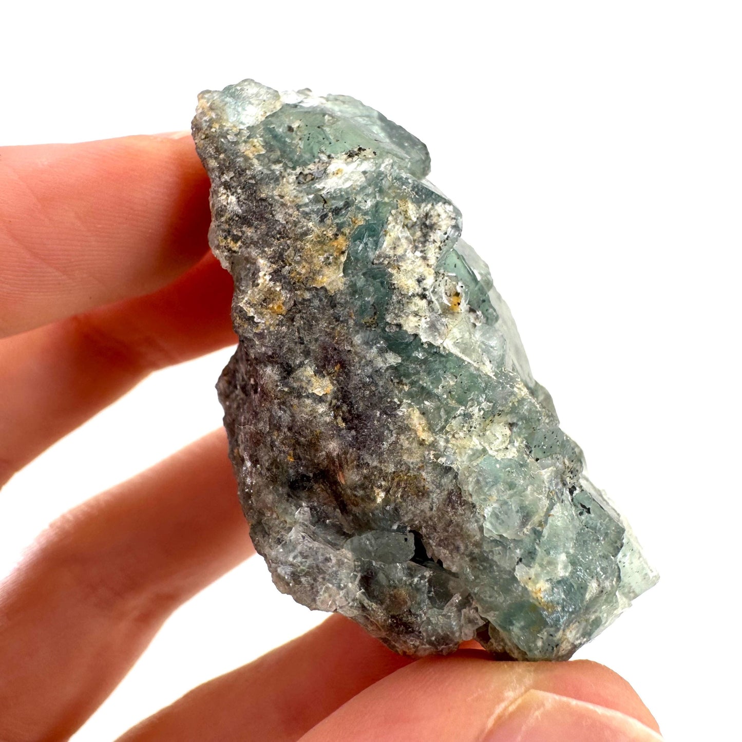 Okorusu Fluorite | green crystal cluster, mineral specimen from Namibia