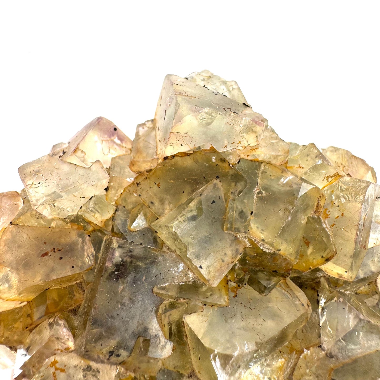 Okorusu Fluorite | yellow & purple crystal cluster, mineral specimen from Namibia