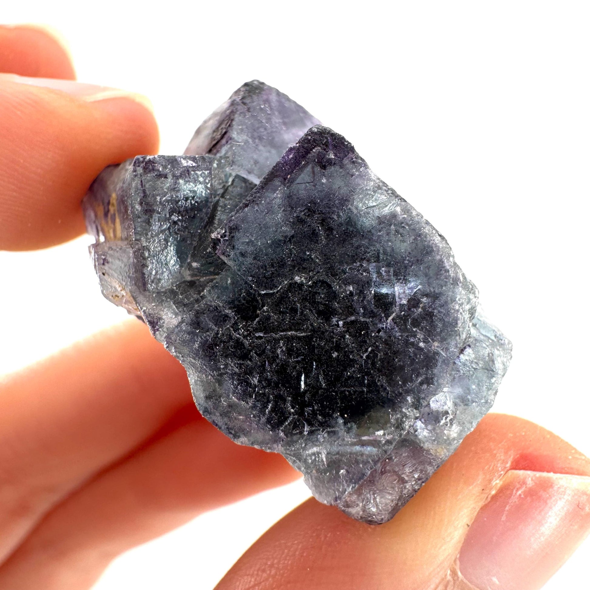 Okorusu Fluorite | blue crystal cluster, mineral specimen from Namibia