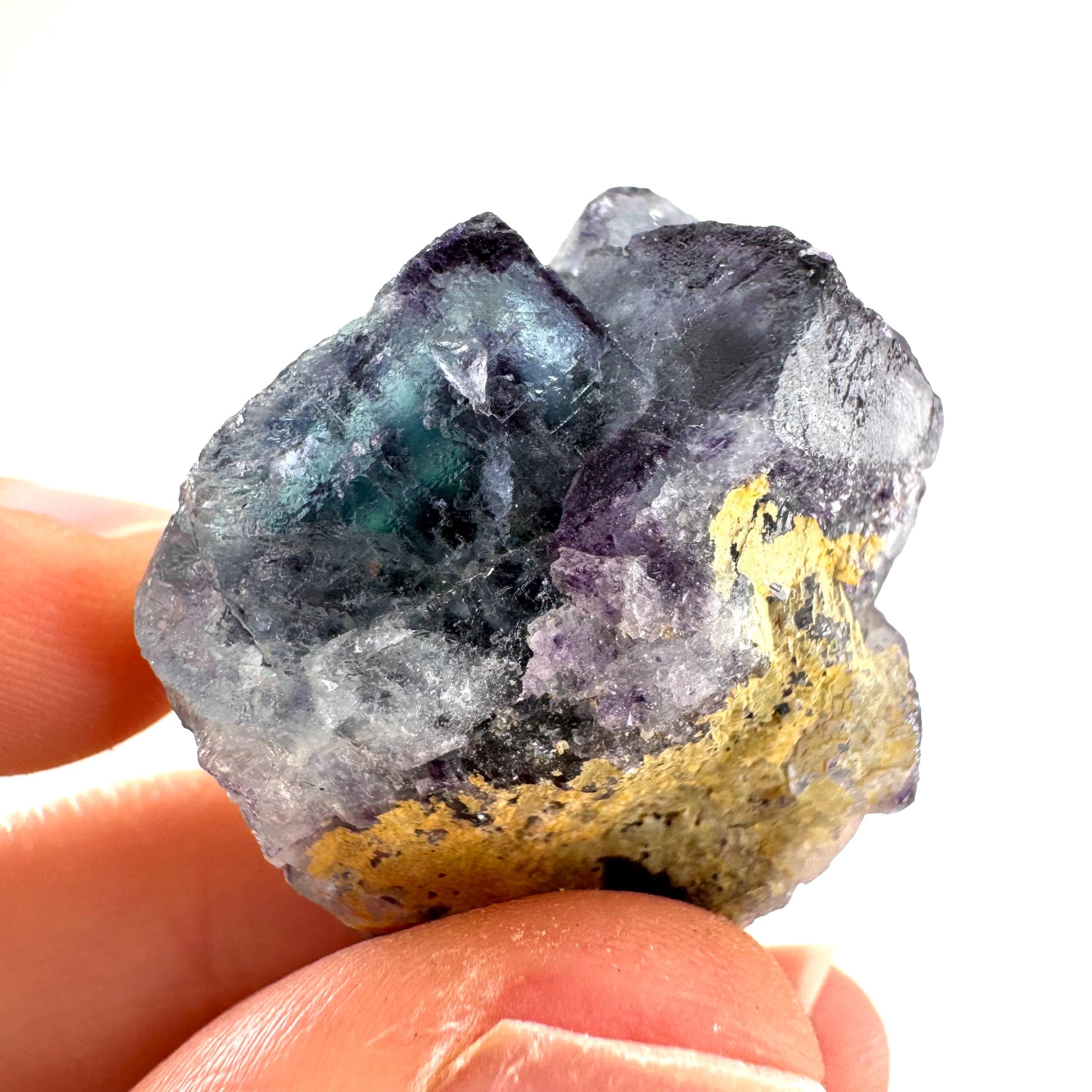 Okorusu Fluorite | blue crystal cluster, mineral specimen from Namibia