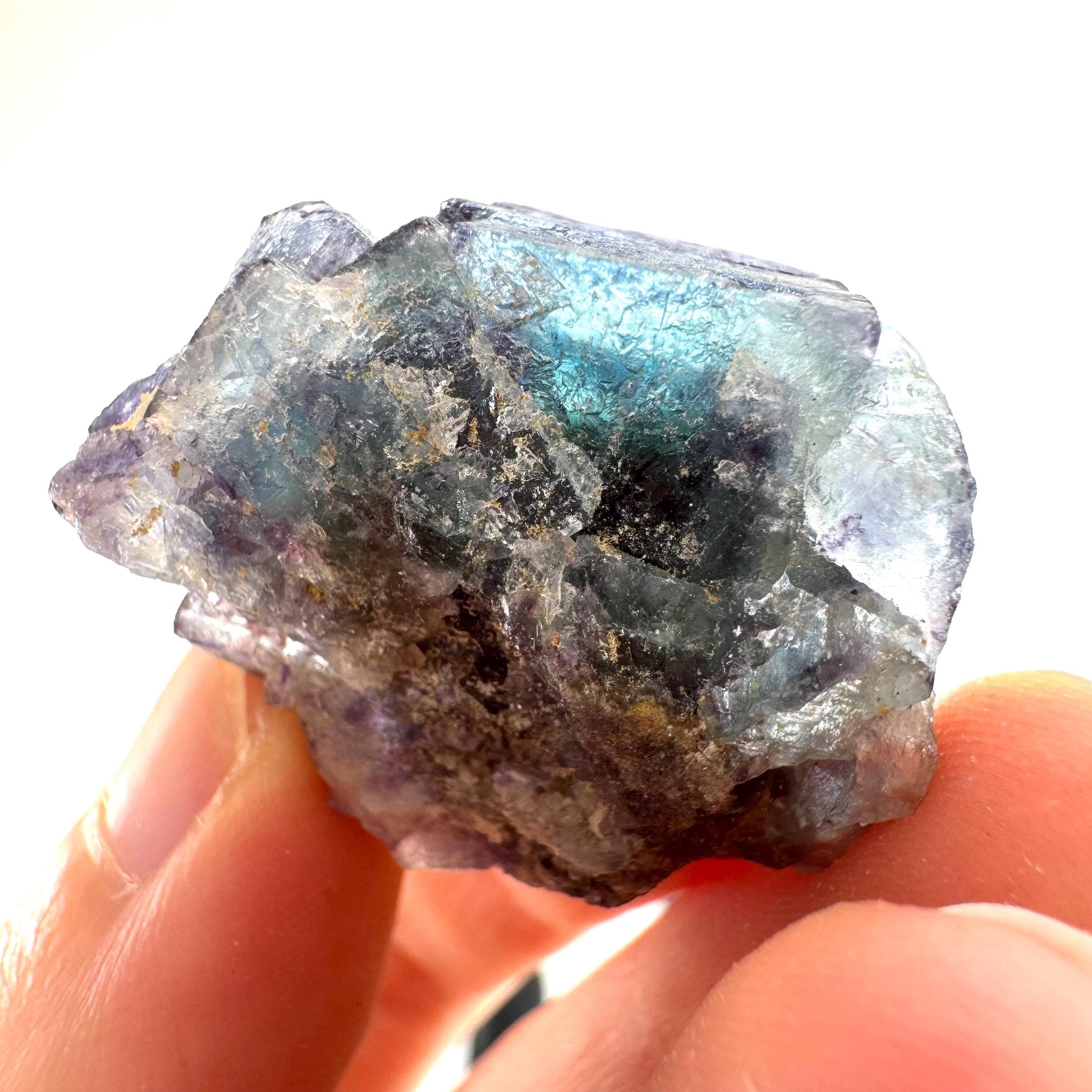 Okorusu Fluorite | blue crystal cluster, mineral specimen from Namibia