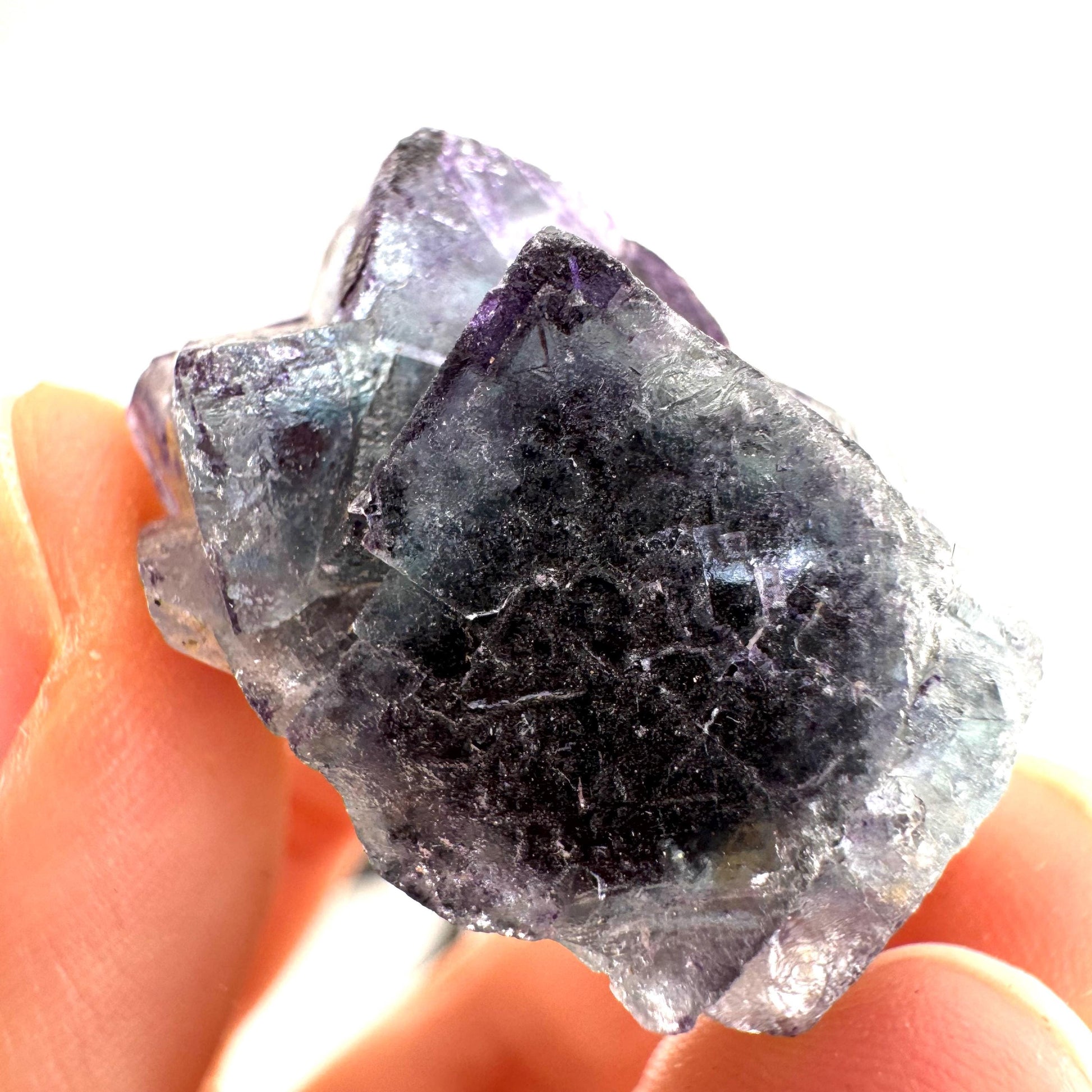 Okorusu Fluorite | blue crystal cluster, mineral specimen from Namibia
