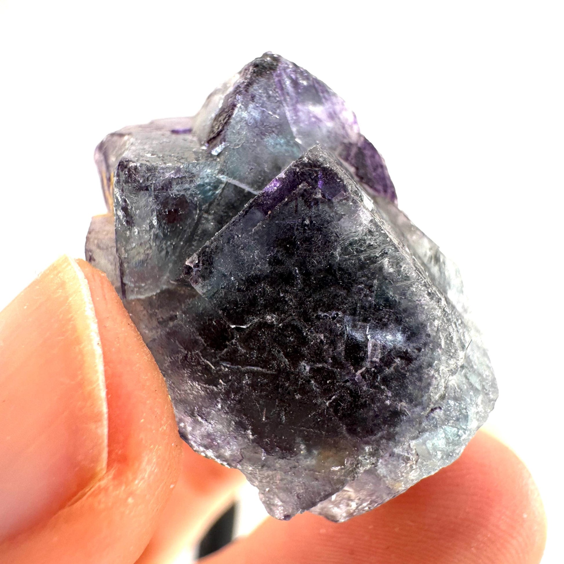 Okorusu Fluorite | blue crystal cluster, mineral specimen from Namibia